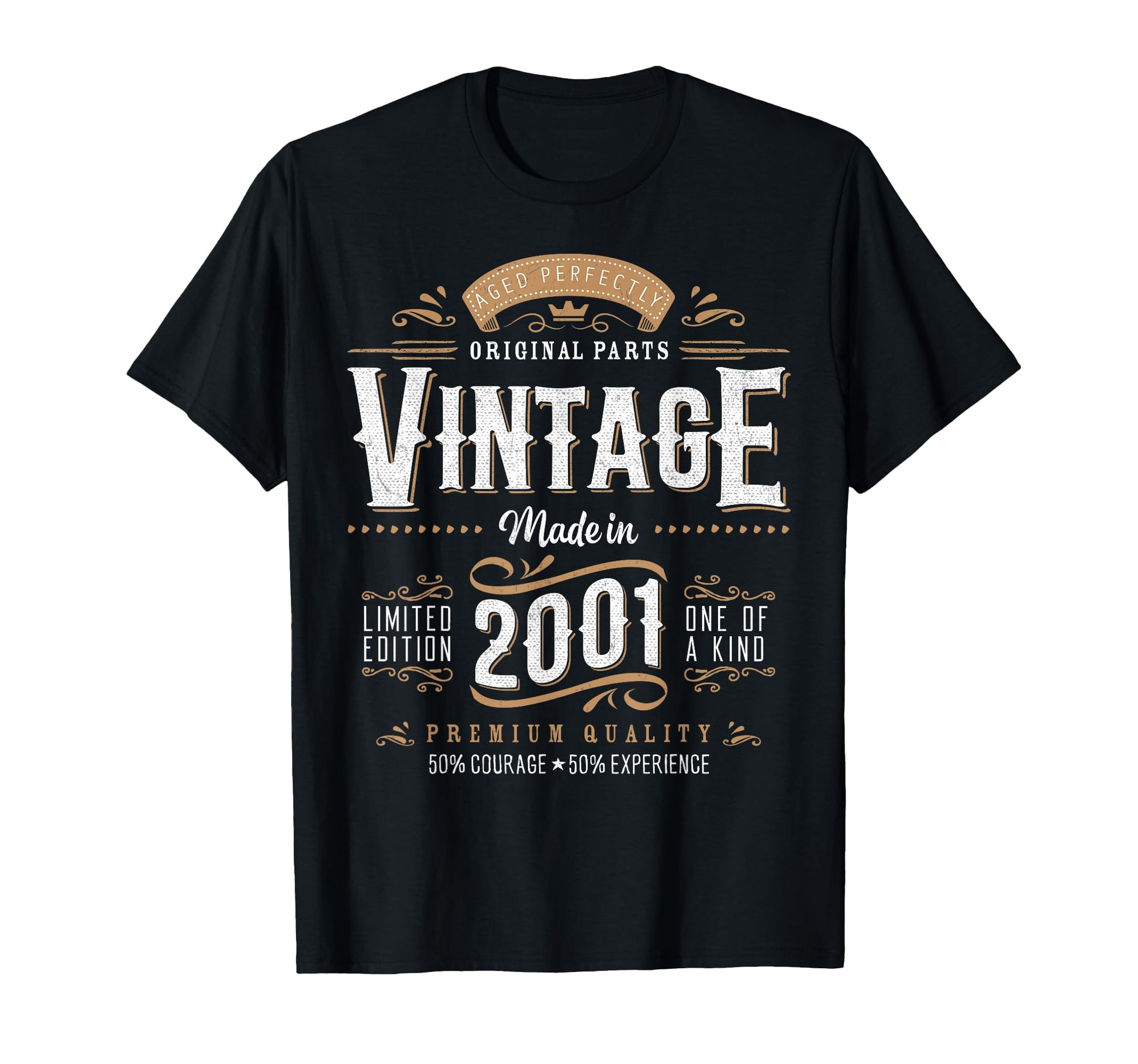 2001 Label 25Th Birthday Gift 25 T-Shirt - Casual Everyday Wear for Adults - T-Shirt, Sweatshirt, Hoodie