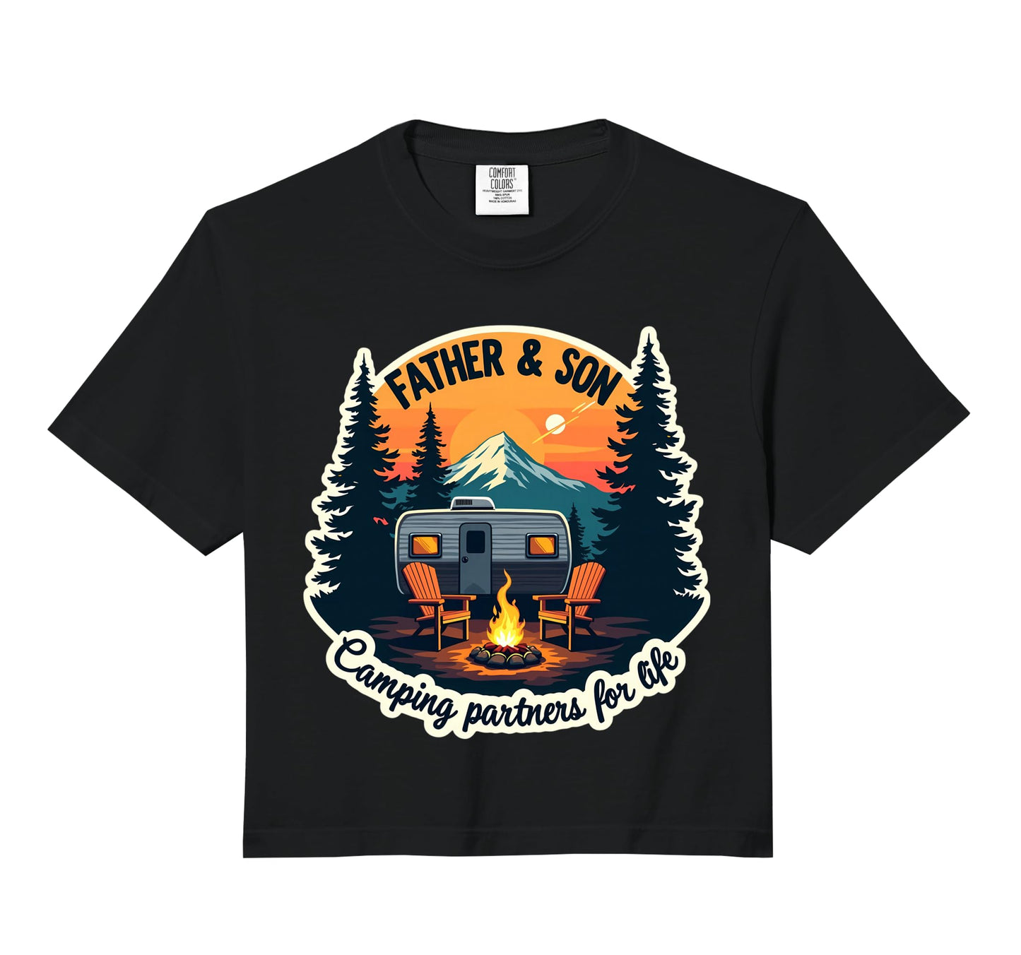 Father And Son Camping Partners Sweatshirt - Custom Art Print for Adults - T-Shirt, Sweatshirt, Hoodie