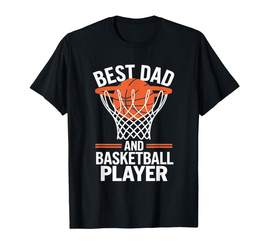 Basketball Lover Best Dad And T-Shirt - Minimalist Print Men Women - T-Shirt, Sweatshirt, Hoodie