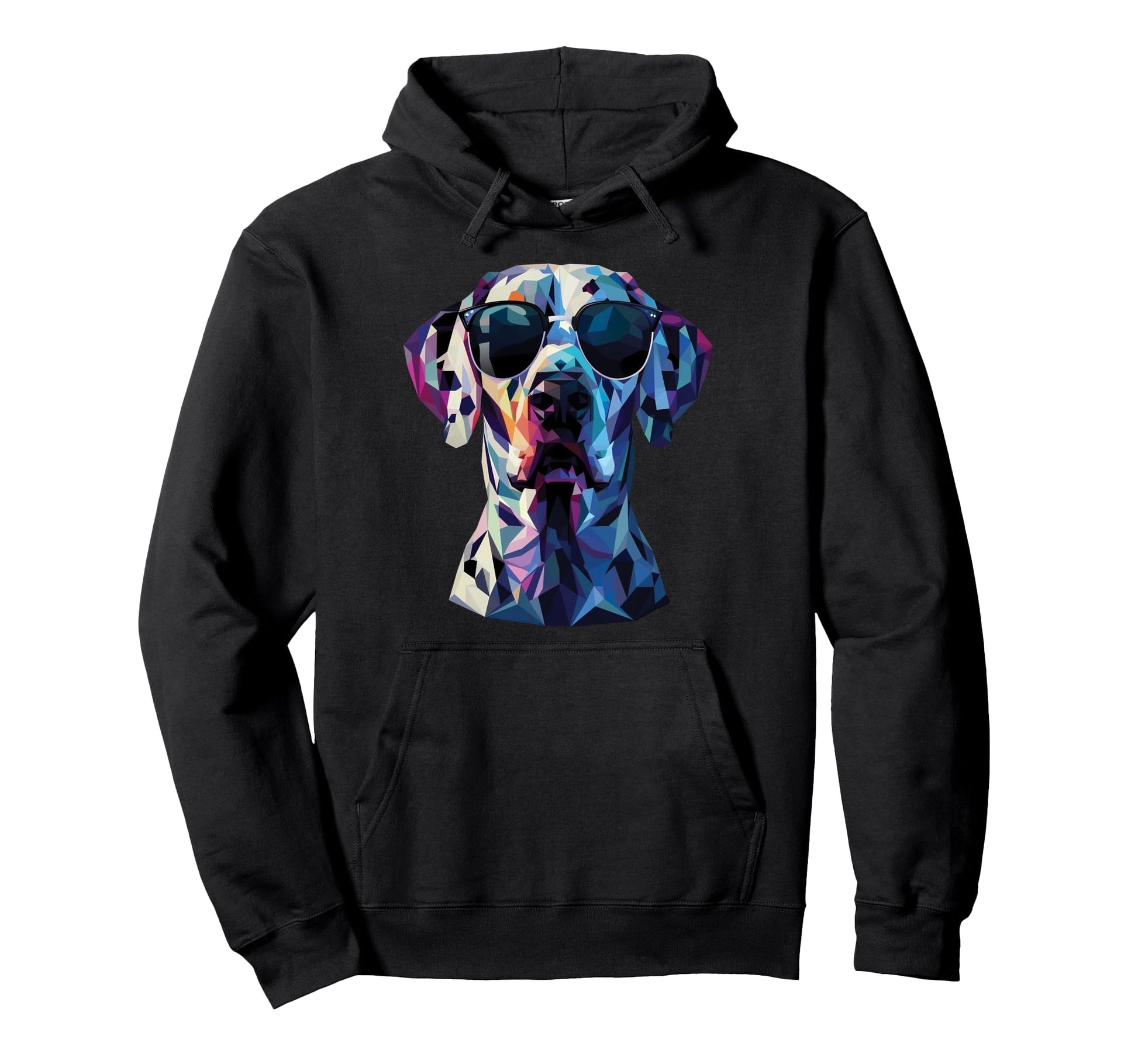 Dog Dad Mom Sunglasses Dalmatian Hoodie - Unique Graphic Unisex - T-Shirt, Sweatshirt, Hoodie