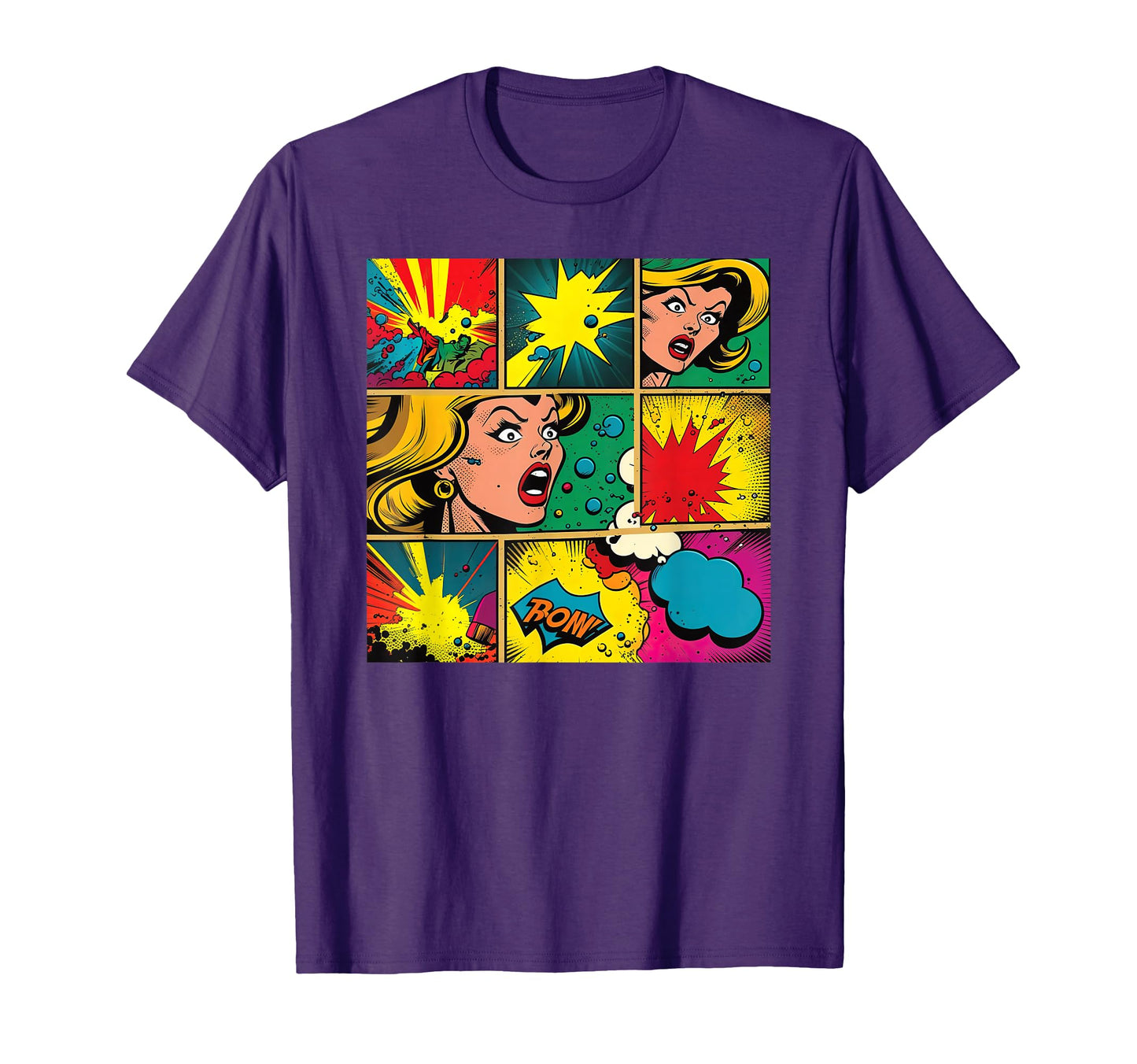 Funny Comic Pop Art Fun Cartoon T-Shirt - Minimalist Print Men Women - T-Shirt, Sweatshirt, Hoodie