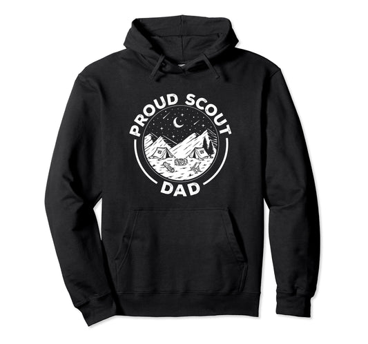 Camping Proud Scout Dad Scouting Scout Hoodie - Custom Art Print Unisex - T-Shirt, Sweatshirt, Hoodie