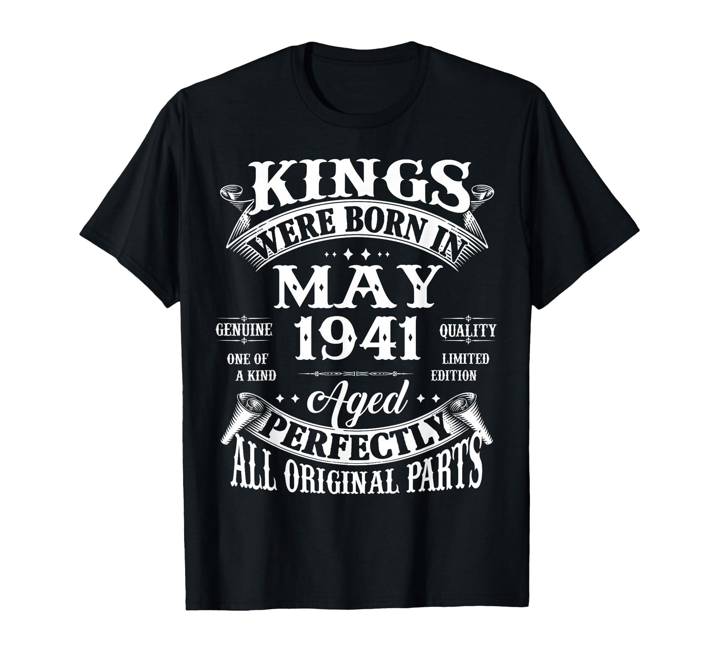 85Th Birthday Gift Kings Born May 1941 T-Shirt - Trendy Graphic Men Women - T-Shirt, Sweatshirt, Hoodie
