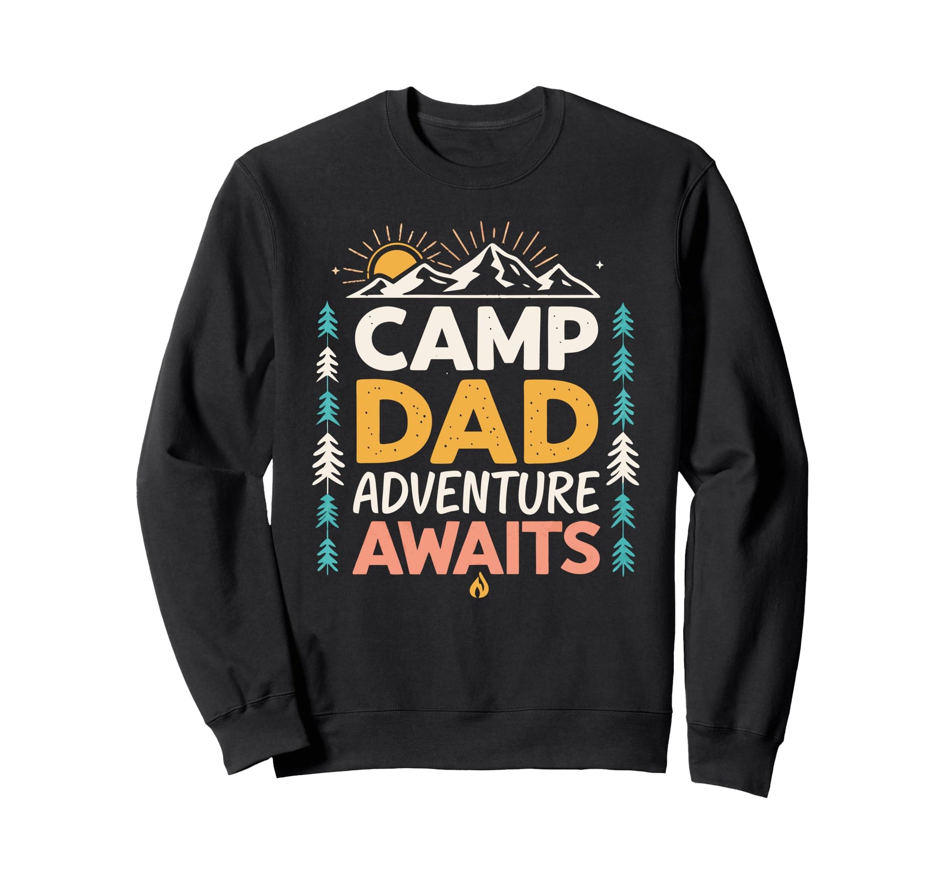 Outdoor Camping Dad Adventure Sweatshirt - Fun Novelty Design for Adults - T-Shirt, Sweatshirt, Hoodie