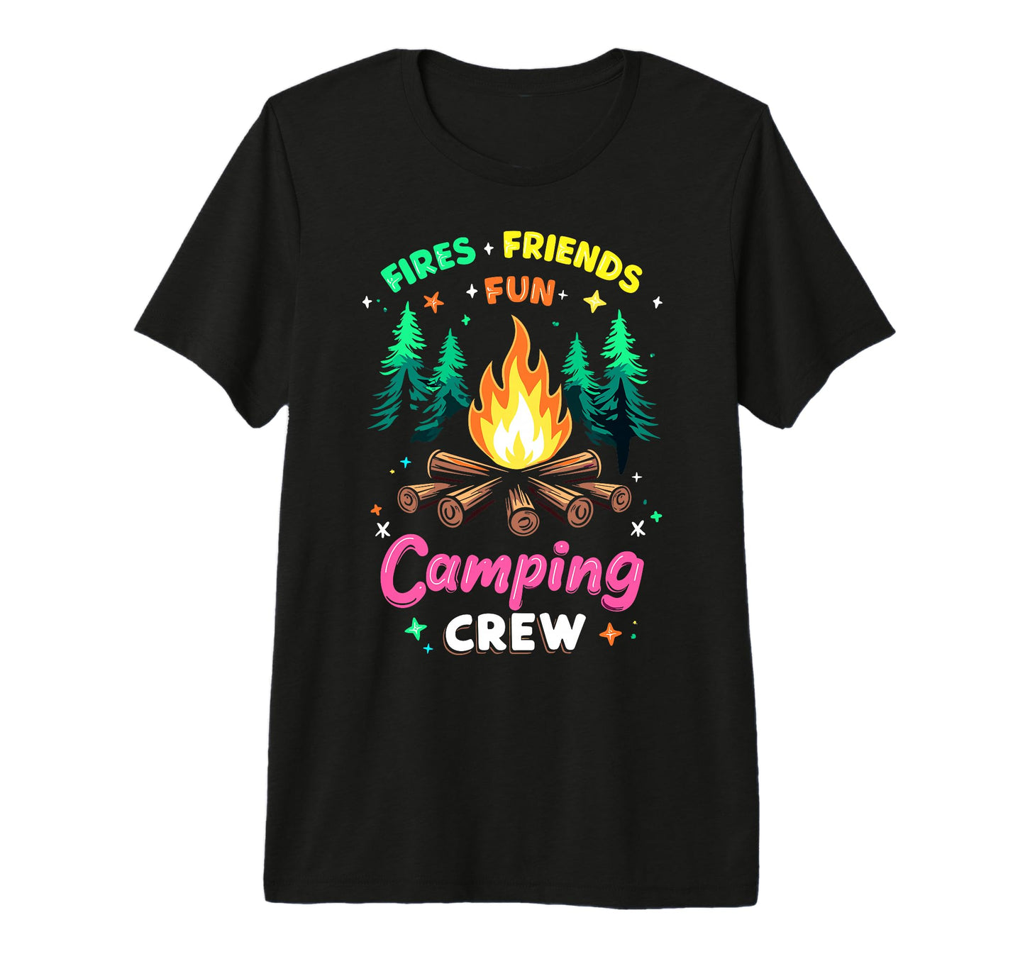 Camping Crew Group Matching Funny T-Shirt - Custom Art Print Men Women - T-Shirt, Sweatshirt, Hoodie