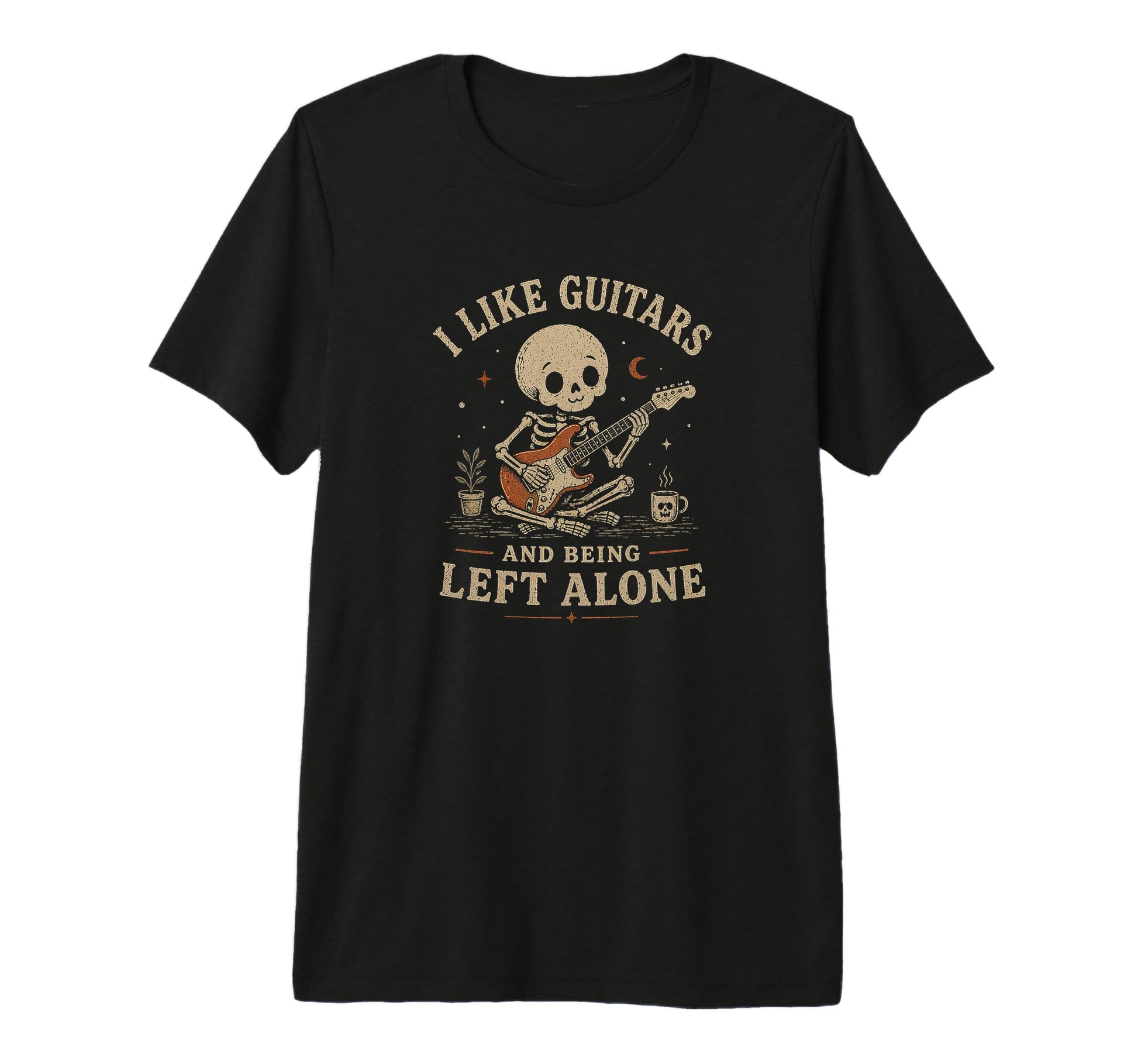 I Like Guitars And Being Left Alone T-Shirt - Streetwear Style Men Women - T-Shirt, Sweatshirt, Hoodie