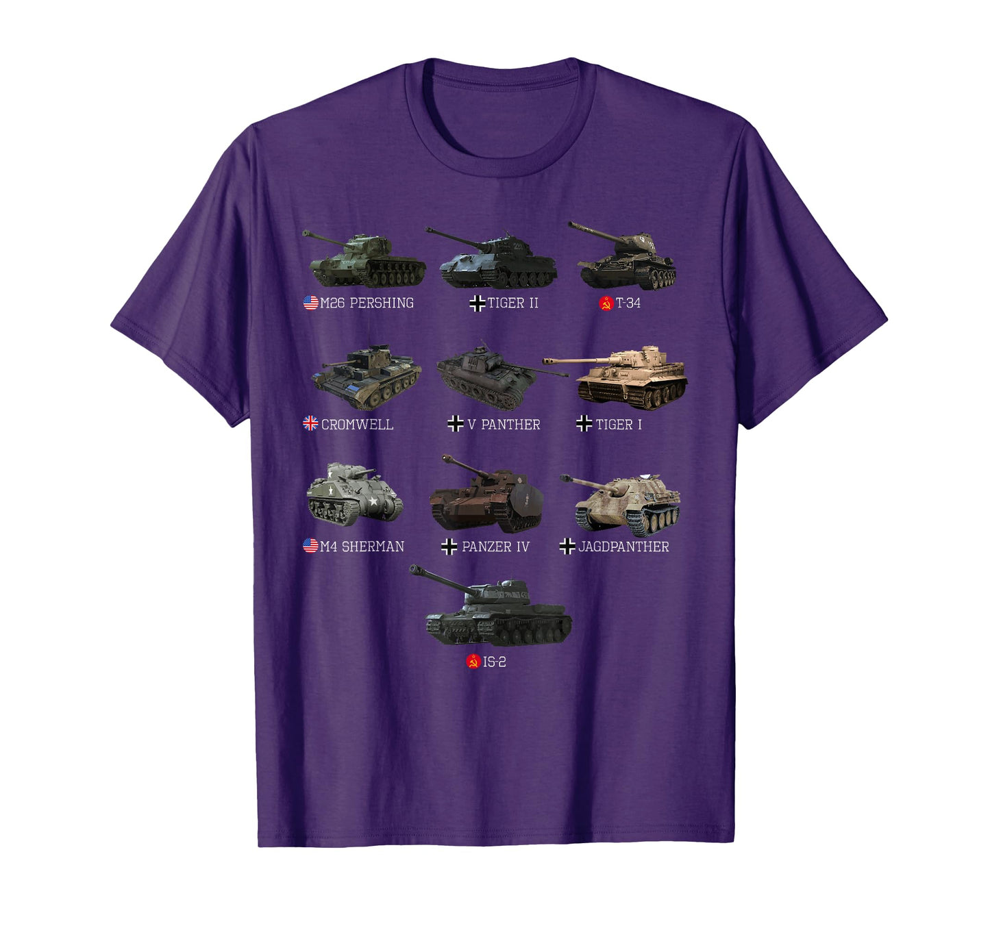 World Tanks Type American Enthusiast T-Shirt - Streetwear Style for Adults - T-Shirt, Sweatshirt, Hoodie