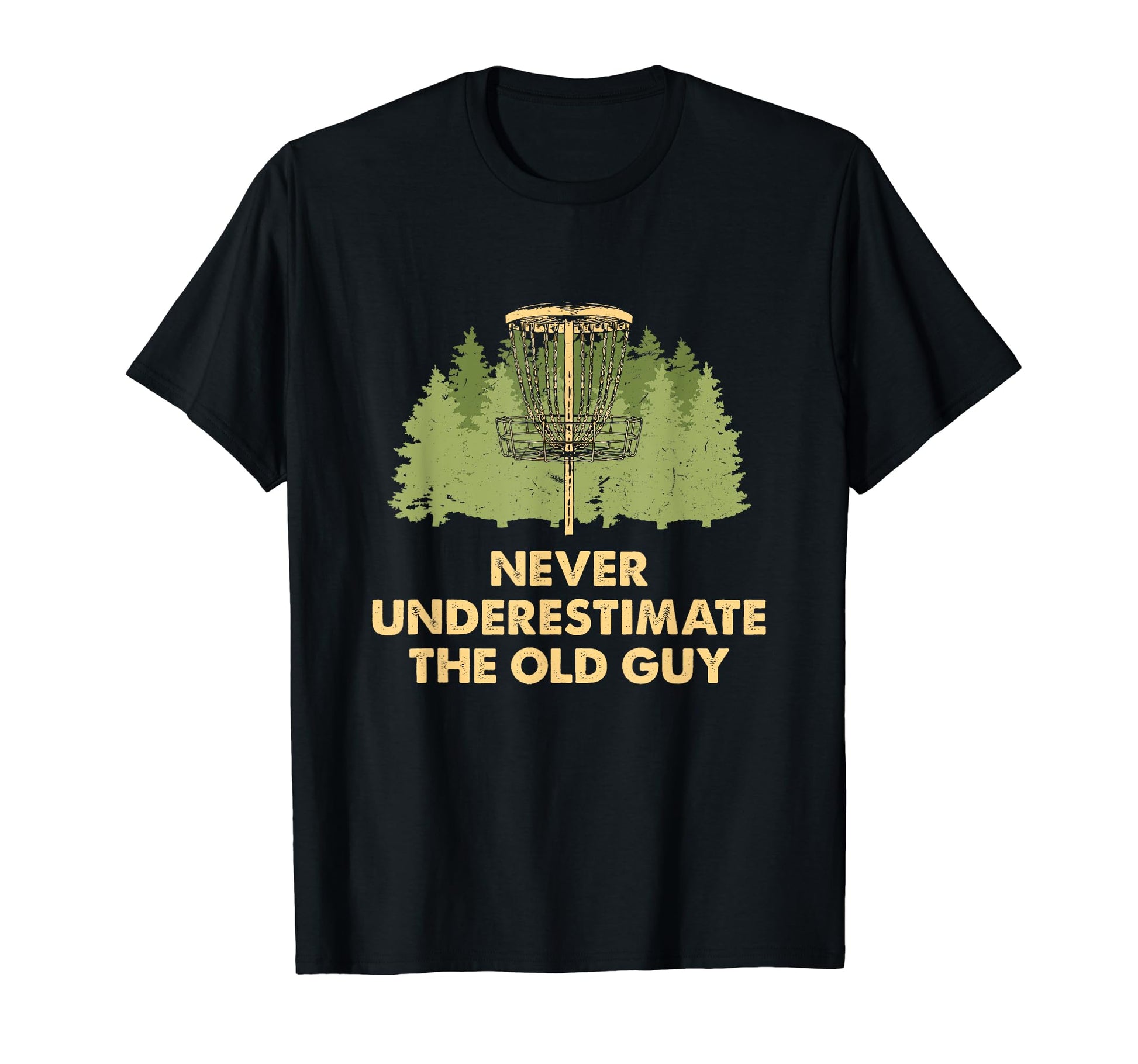 Never Underestimate Old Guy Disc T-Shirt - Streetwear Style for Adults - T-Shirt, Sweatshirt, Hoodie