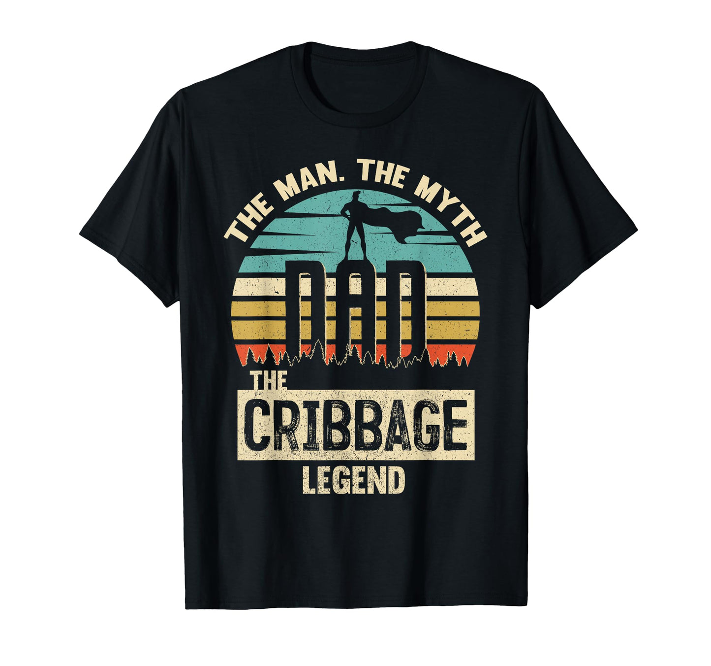 Myth Legend Dad Cribbage T-Shirt - Minimalist Print for Adults - T-Shirt, Sweatshirt, Hoodie