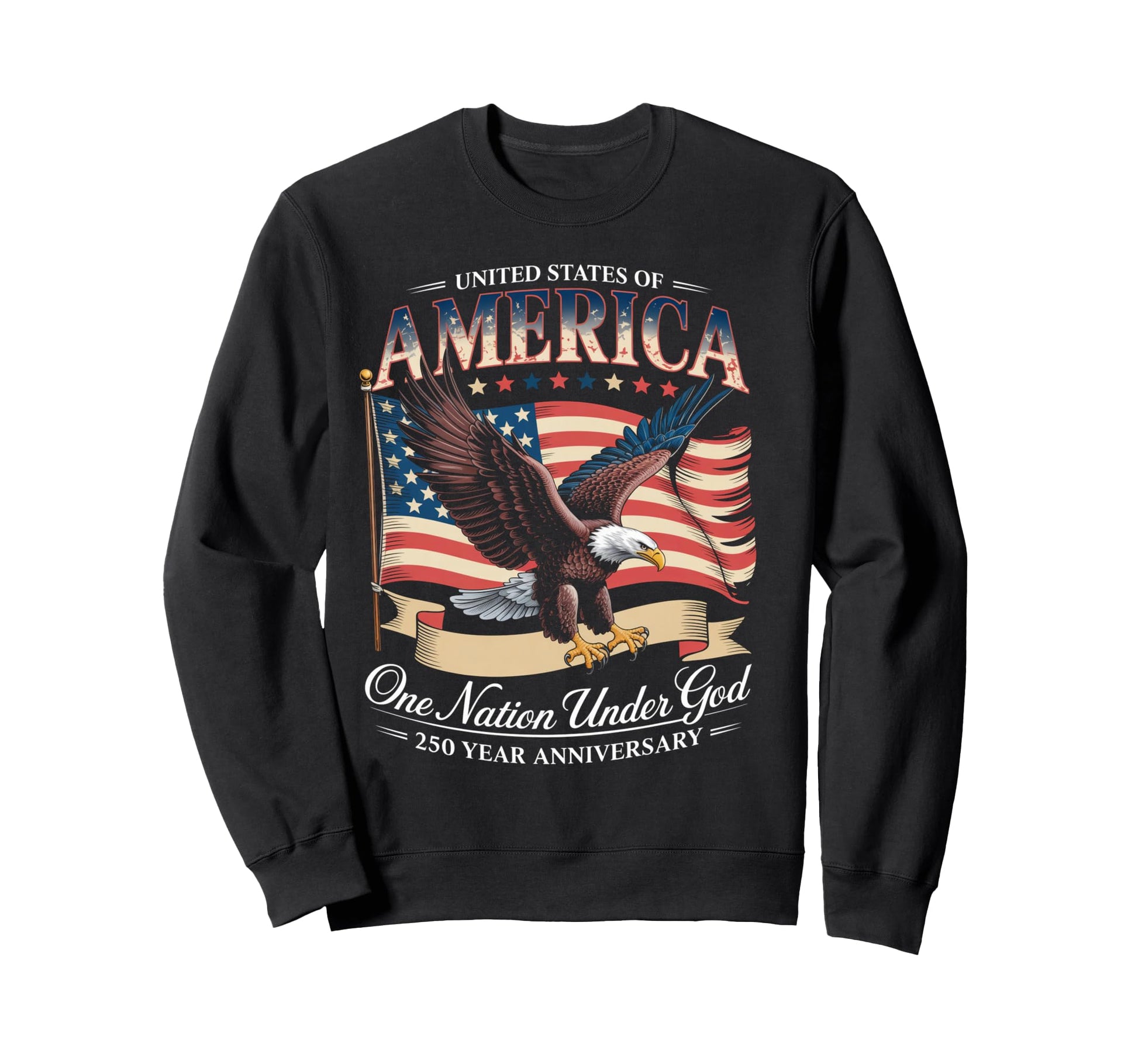 United States 250 Year Anniversary Sweatshirt - Minimalist Print Unisex - T-Shirt, Sweatshirt, Hoodie