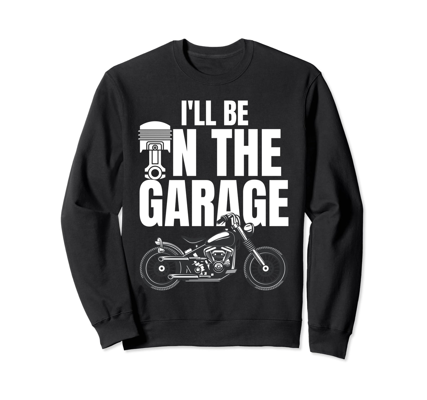 Us Flag Biker Dad Motorcycle Sweatshirt - Casual Everyday Wear Unisex - T-Shirt, Sweatshirt, Hoodie