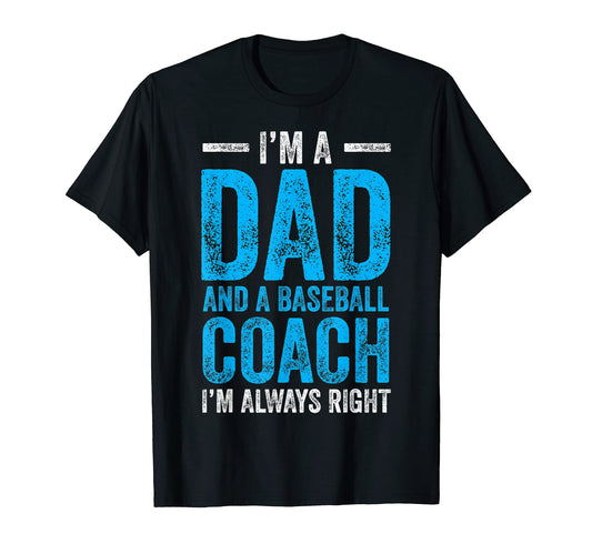Baseball Dad Coach Fathers Day T-Shirt - Streetwear Style Men Women - T-Shirt, Sweatshirt, Hoodie