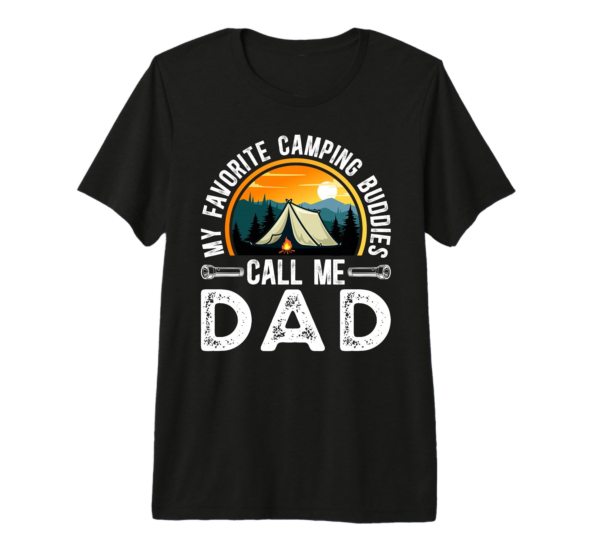 Mens Camping Buddies Call Me Dad T-Shirt - Minimalist Print for Adults - T-Shirt, Sweatshirt, Hoodie