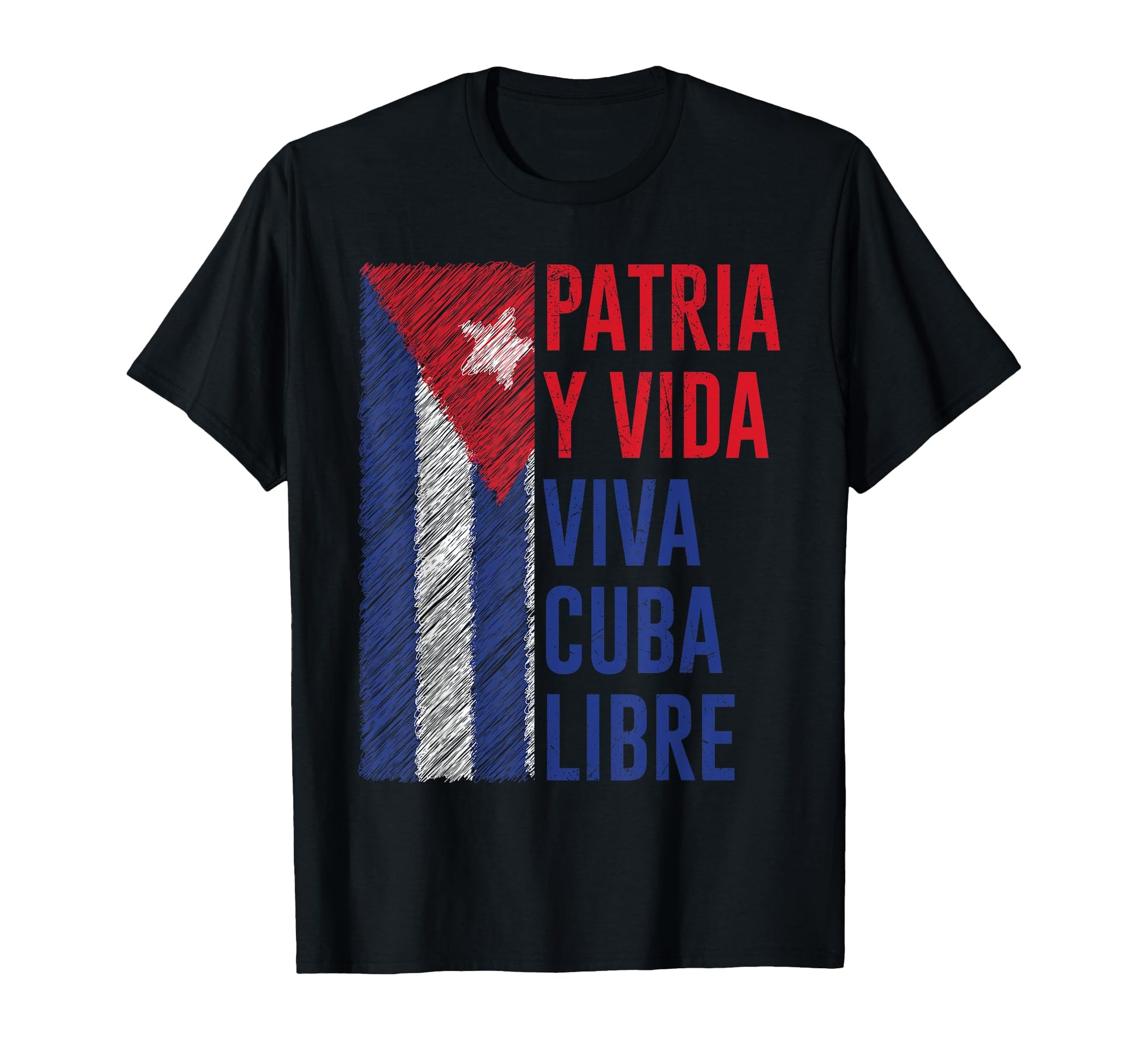 Patria Y Vida Cuba Libertad Freedom T-Shirt - Graphic Print for Adults - T-Shirt, Sweatshirt, Hoodie