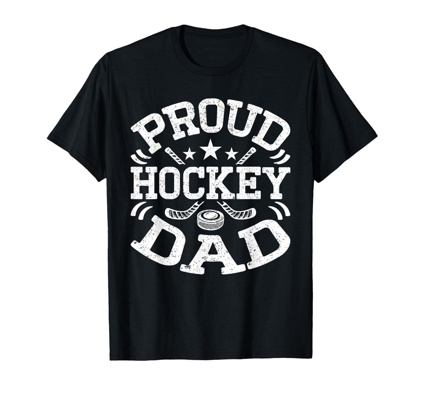 Proud Hockey Dad Ice Hockey Lover T-Shirt - Novelty Apparel for Adults - T-Shirt, Sweatshirt, Hoodie