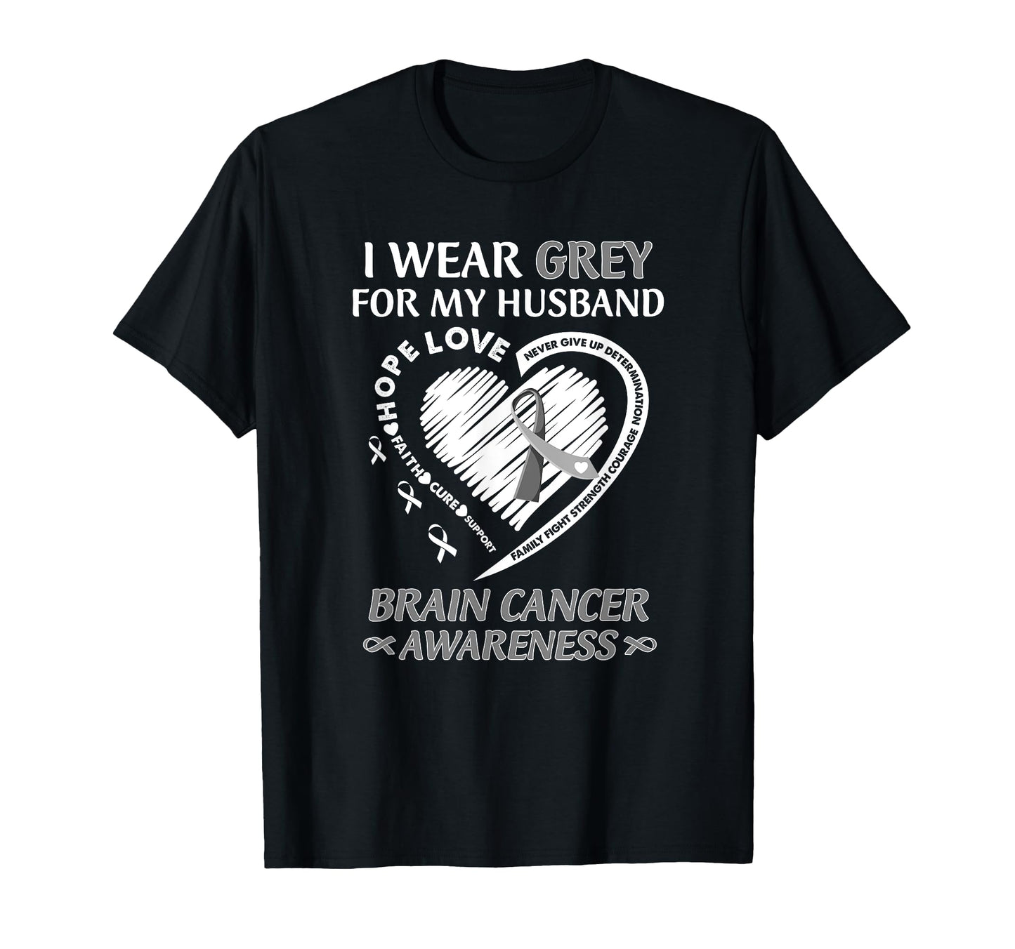 May I Wear Grey My Husband Brain T-Shirt - Unique Graphic for Adults - T-Shirt, Sweatshirt, Hoodie