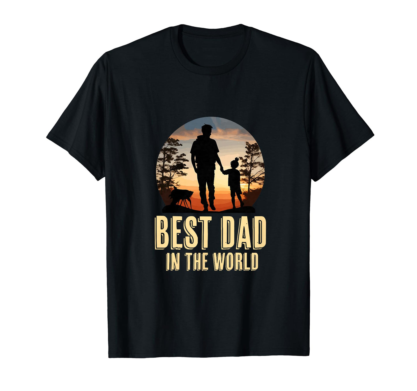 Best Dad World Fathers Day Hiking T-Shirt - Novelty Apparel Men Women - T-Shirt, Sweatshirt, Hoodie
