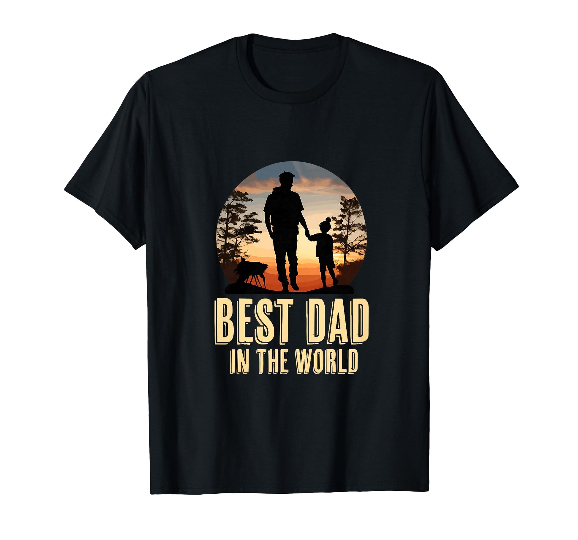 Best Dad World Fathers Day Hiking T-Shirt - Novelty Apparel Men Women - T-Shirt, Sweatshirt, Hoodie