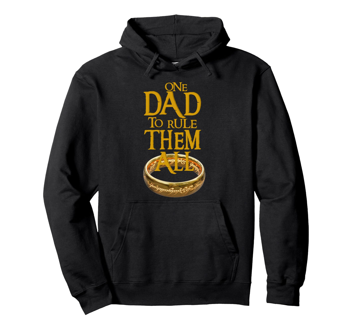 One Dad To Rule Them All Nerd Dad Fathers Hoodie - Graphic Print Men Women - T-Shirt, Sweatshirt, Hoodie