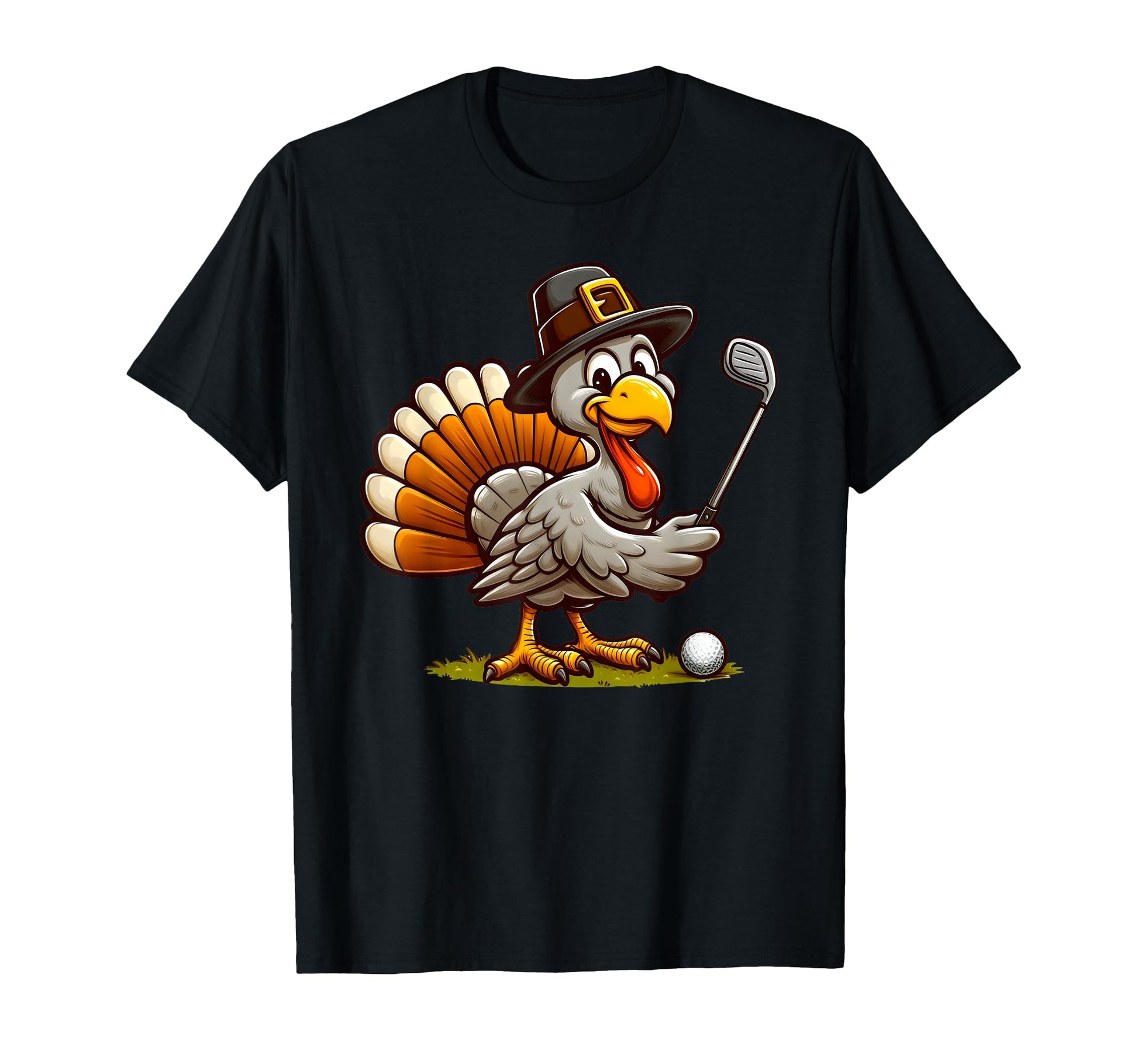 Turkey Golf Thanksgiving Golfer T-Shirt - Minimalist Print Men Women - T-Shirt, Sweatshirt, Hoodie