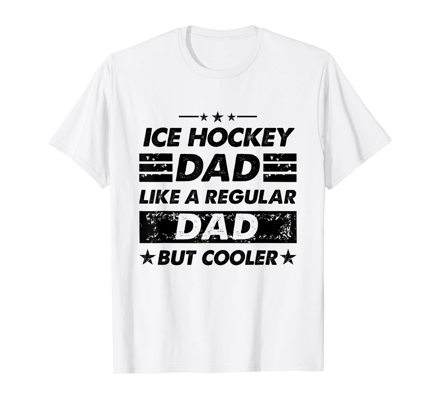 Funny Ice Hockey Dad Like Regular Dad T-Shirt - Minimalist Print Men Women - T-Shirt, Sweatshirt, Hoodie