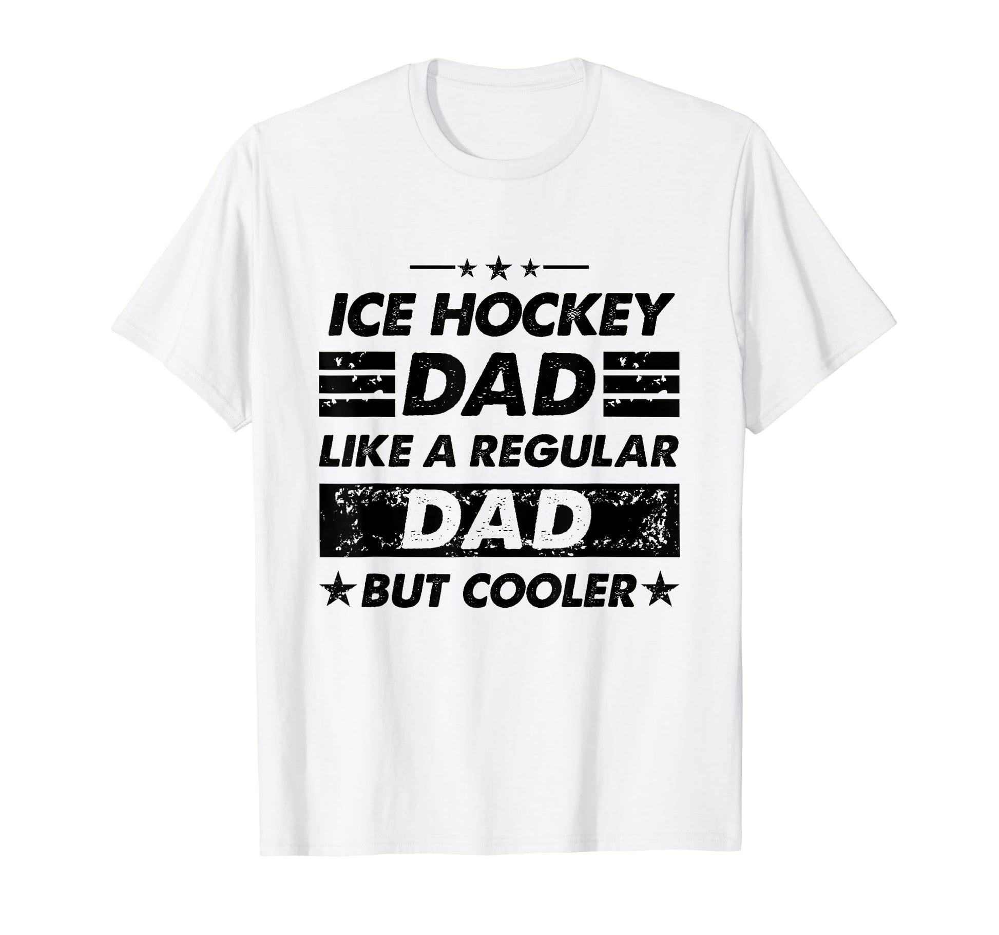 Funny Ice Hockey Dad Like Regular Dad T-Shirt - Minimalist Print Men Women - T-Shirt, Sweatshirt, Hoodie