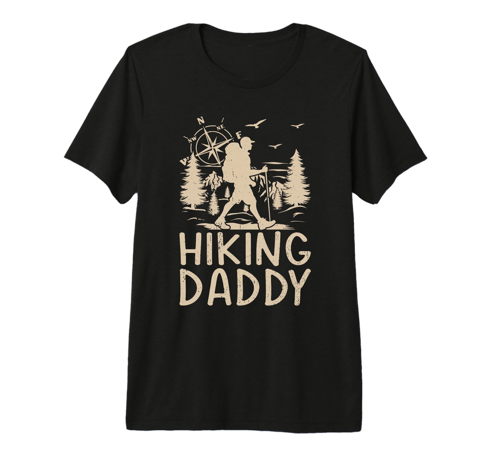 Mens Hiking Daddy Hiking Lover T-Shirt - Trendy Graphic for Adults - T-Shirt, Sweatshirt, Hoodie