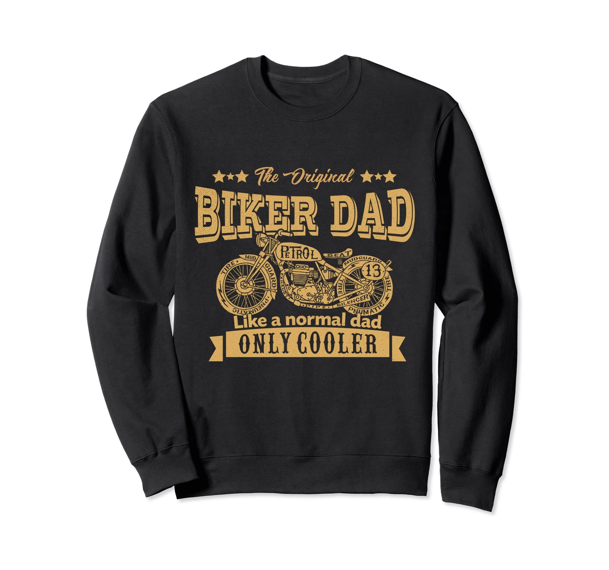 Original Biker Dad Motorcycle Sweatshirt - Aesthetic Graphic for Adults - T-Shirt, Sweatshirt, Hoodie