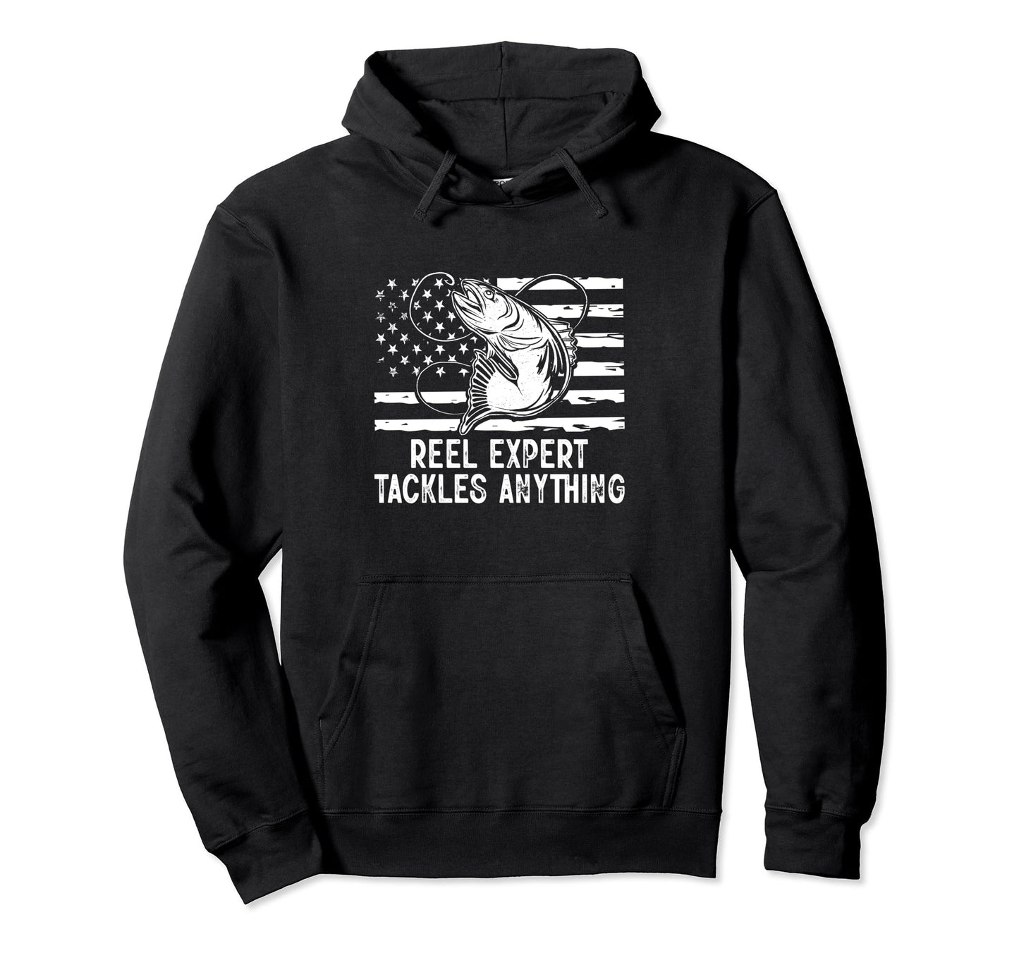 Reel Expert Tackles Anything Fishing Hoodie - Custom Art Print Men Women - T-Shirt, Sweatshirt, Hoodie
