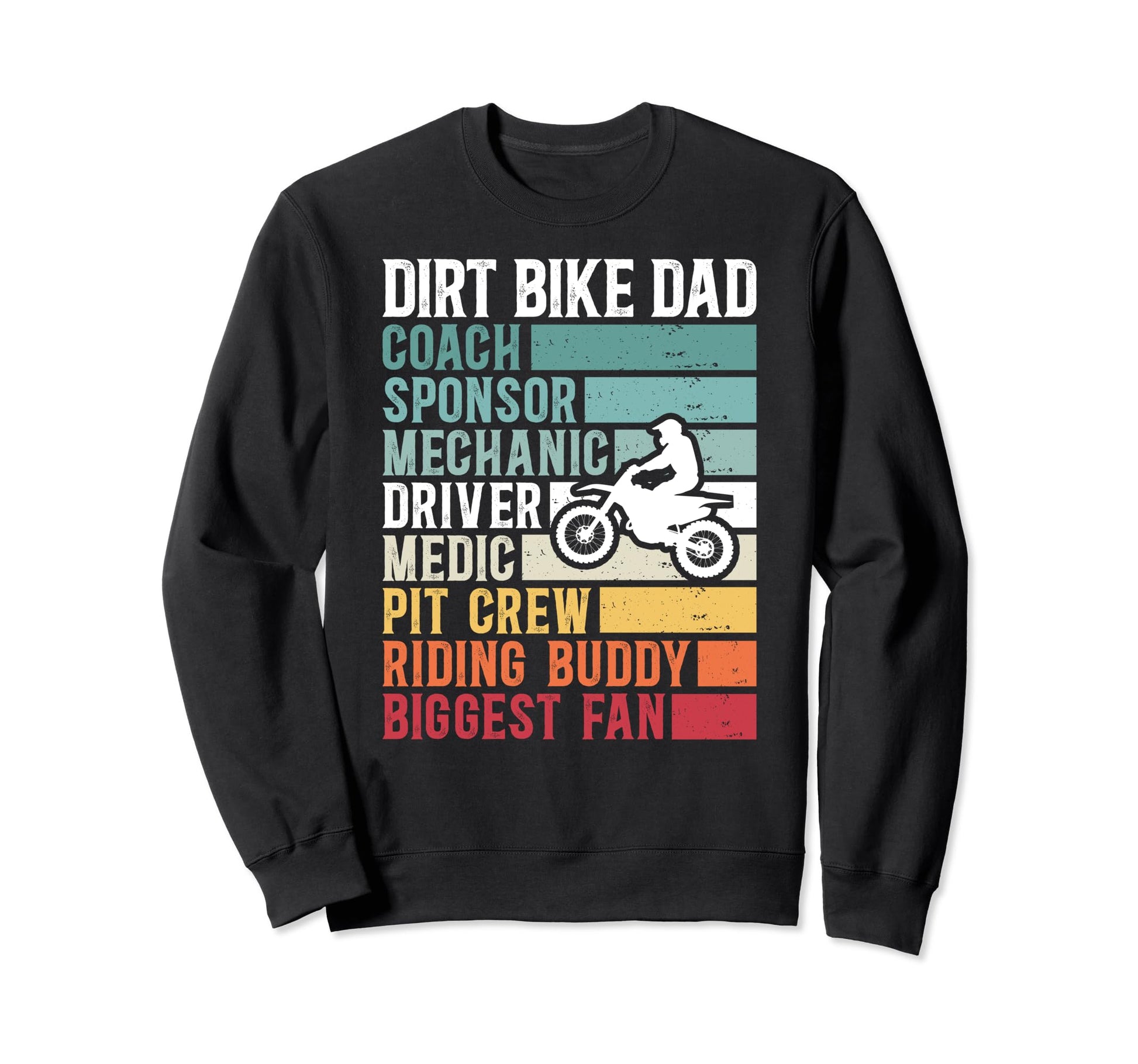 Dirt Bike Dad Definition Dad Dirt Sweatshirt - Minimalist Print Unisex - T-Shirt, Sweatshirt, Hoodie