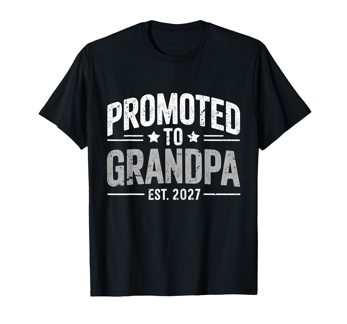 Mens Promoted To Grandpa 2027 New T-Shirt - Custom Art Print for Adults - T-Shirt, Sweatshirt, Hoodie