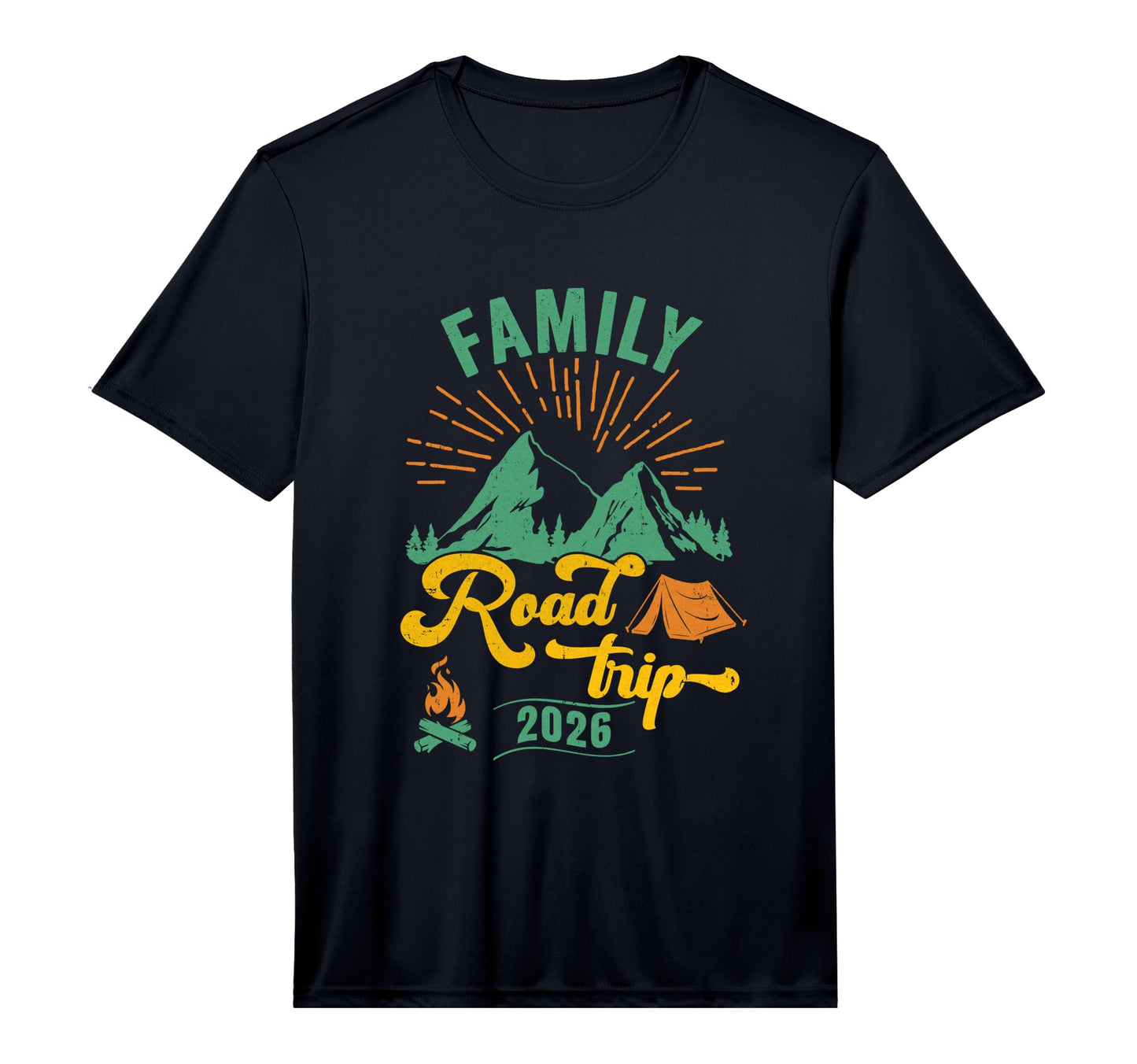 Family Road Trip 2026 Camping Crew T-Shirt - Novelty Apparel Men Women - T-Shirt, Sweatshirt, Hoodie