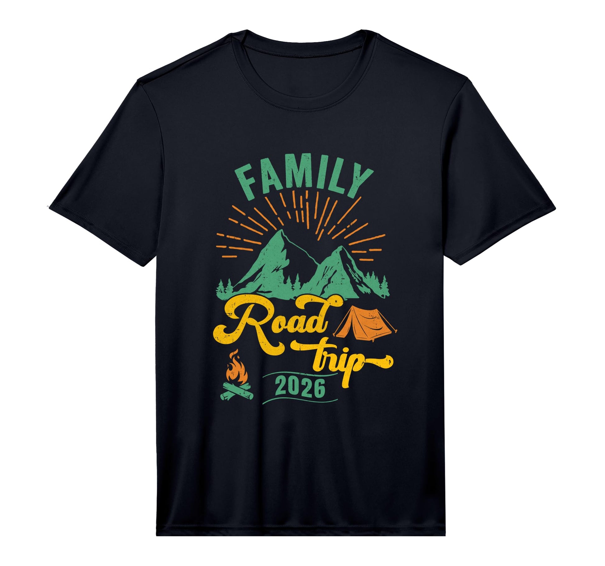 Family Road Trip 2026 Camping Crew T-Shirt - Novelty Apparel Men Women - T-Shirt, Sweatshirt, Hoodie