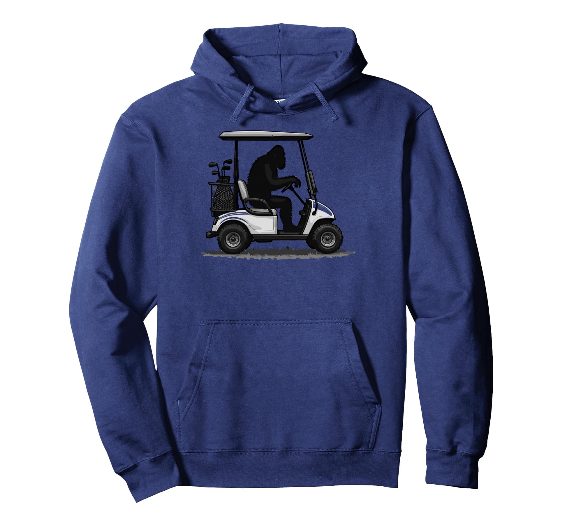 Golf Cart Sasquatch Players Golfer Hoodie - Unique Graphic for Adults - T-Shirt, Sweatshirt, Hoodie