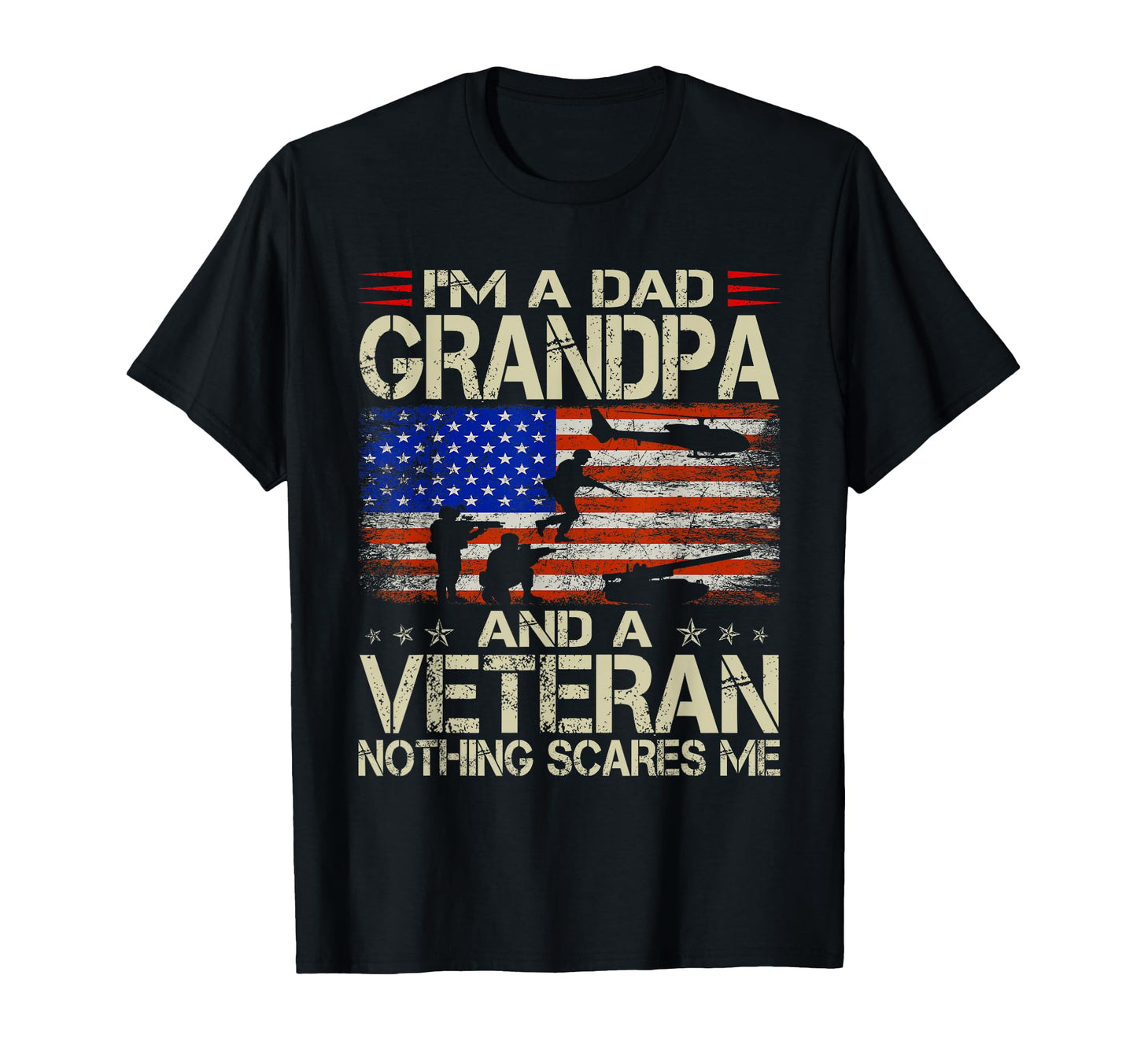 Im Dad Grandpa And Veteran Funny T-Shirt - Aesthetic Graphic for Adults - T-Shirt, Sweatshirt, Hoodie