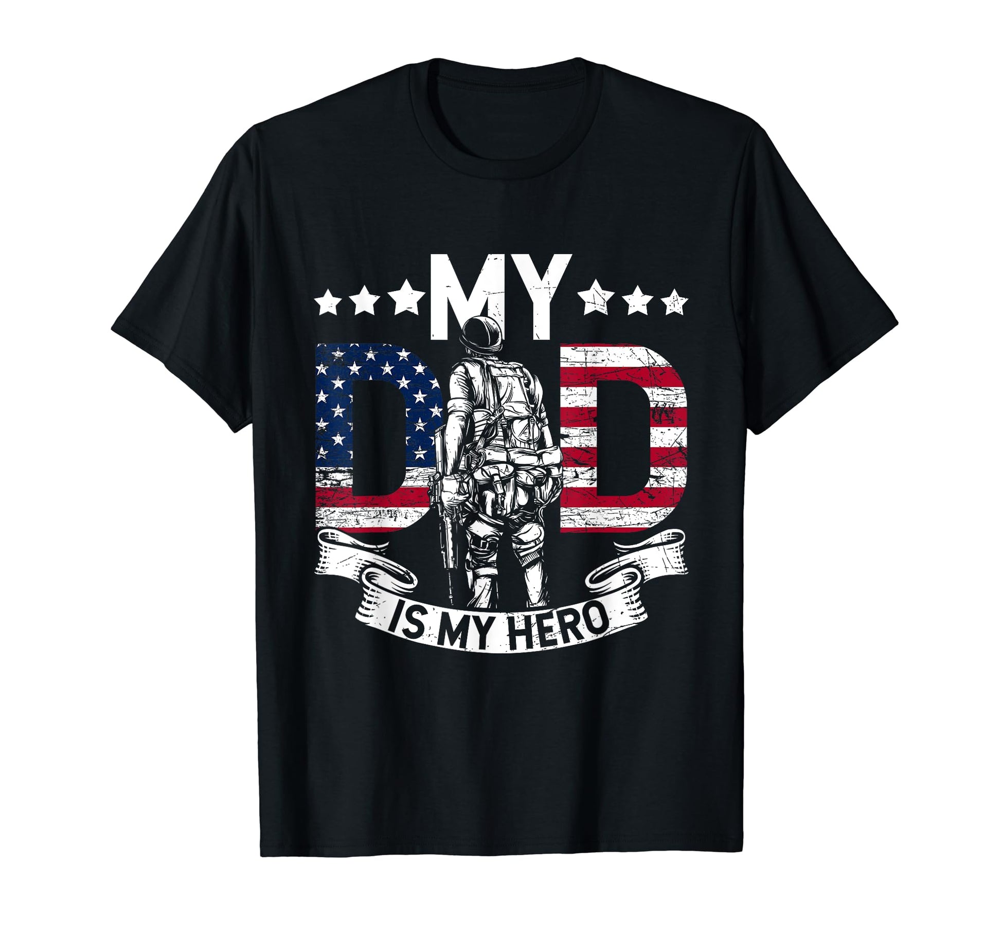 Army Dad Usa Flag Fathers Day 4Th T-Shirt - Casual Everyday Wear Men Women - T-Shirt, Sweatshirt, Hoodie