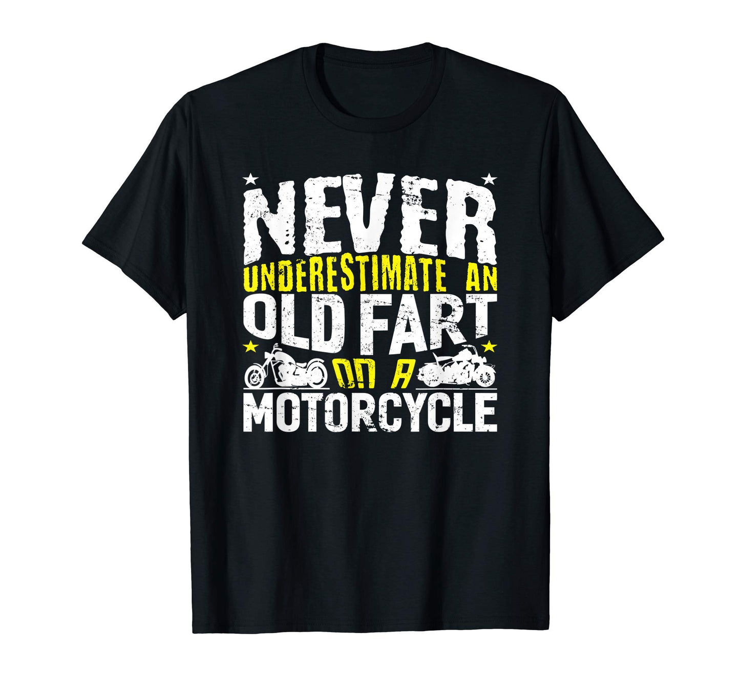 Mens Motorcyclist Grandpa Dad Funny T-Shirt - Minimalist Print Unisex - T-Shirt, Sweatshirt, Hoodie
