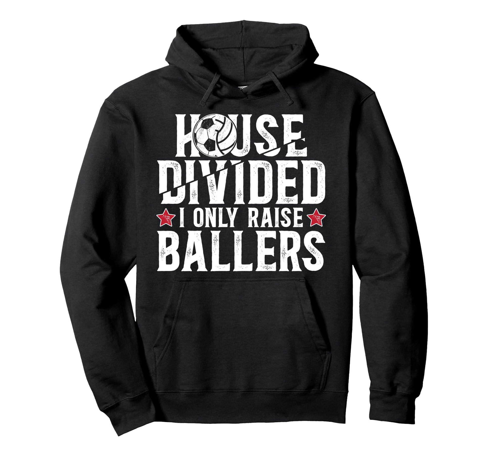 House Divided I Only Raise Ballers Hoodie - Graphic Print for Adults - T-Shirt, Sweatshirt, Hoodie