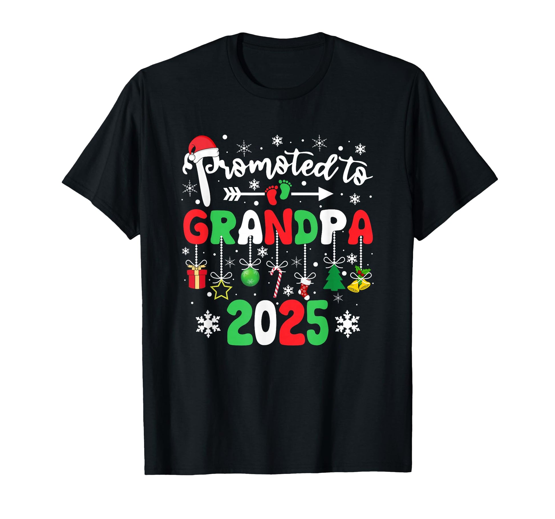 Promoted To Grandpa 2025 Pregnancy T-Shirt - Custom Art Print for Adults - T-Shirt, Sweatshirt, Hoodie