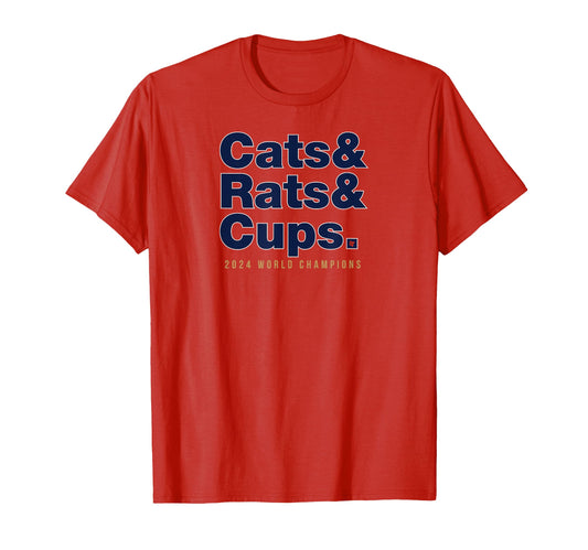 Cats Rats Cups Florida Hockey T-Shirt - Novelty Apparel Men Women - T-Shirt, Sweatshirt, Hoodie