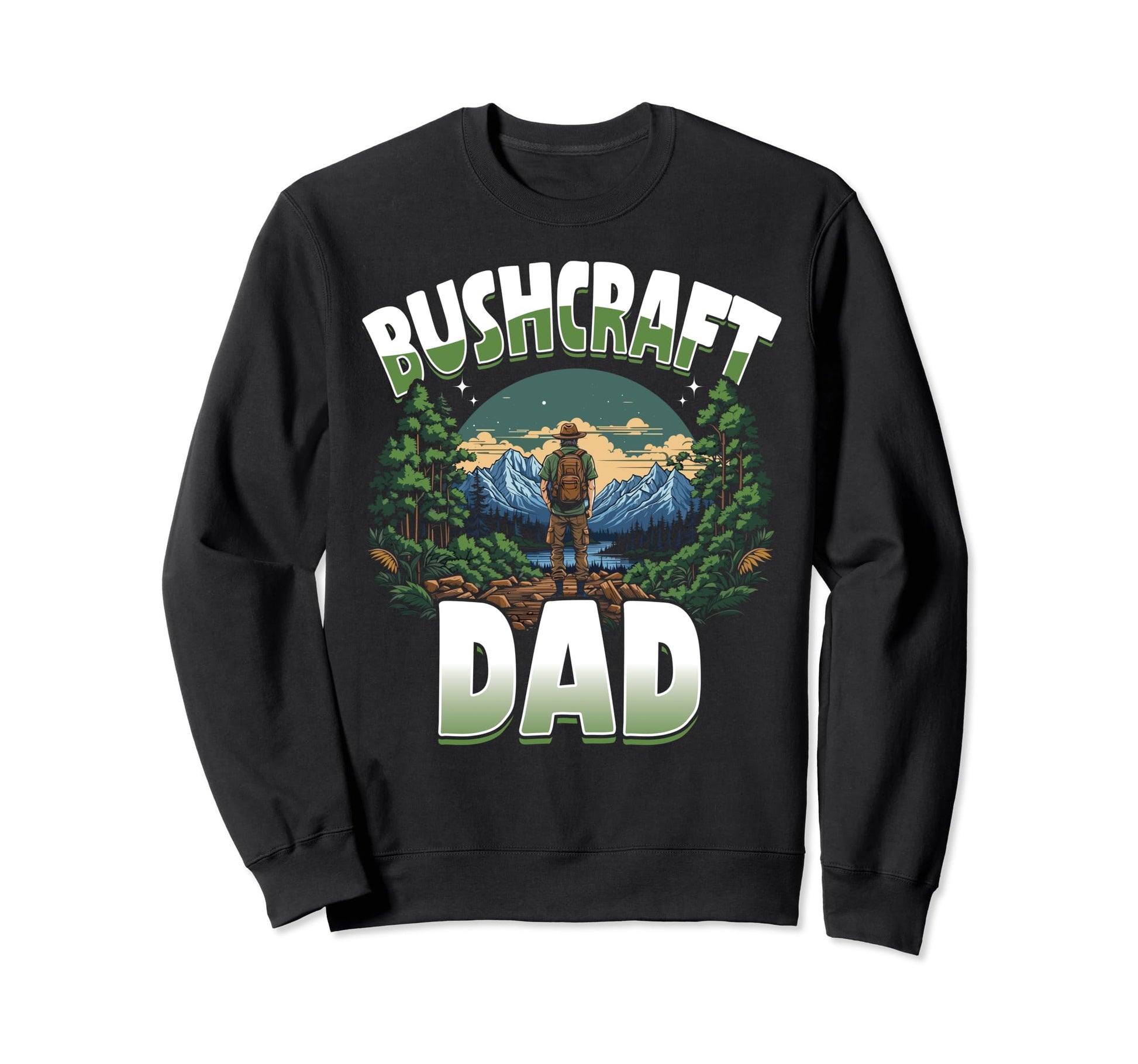 Bushcrafting Outdoor Dad Sweatshirt - Casual Everyday Wear Men Women - T-Shirt, Sweatshirt, Hoodie