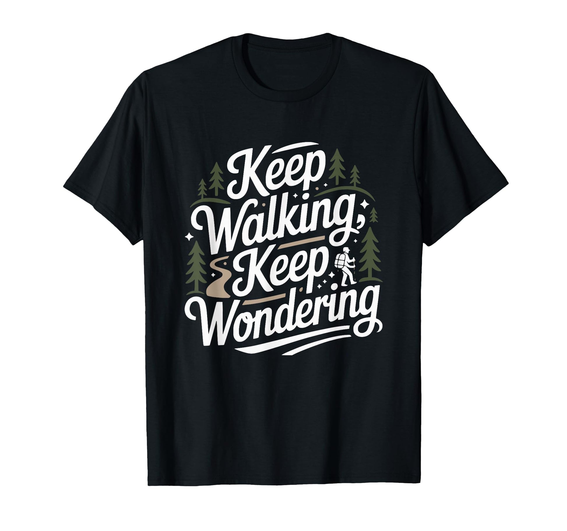 Funny Hiker Hikers Hiking Walking T-Shirt - Minimalist Print Men Women - T-Shirt, Sweatshirt, Hoodie