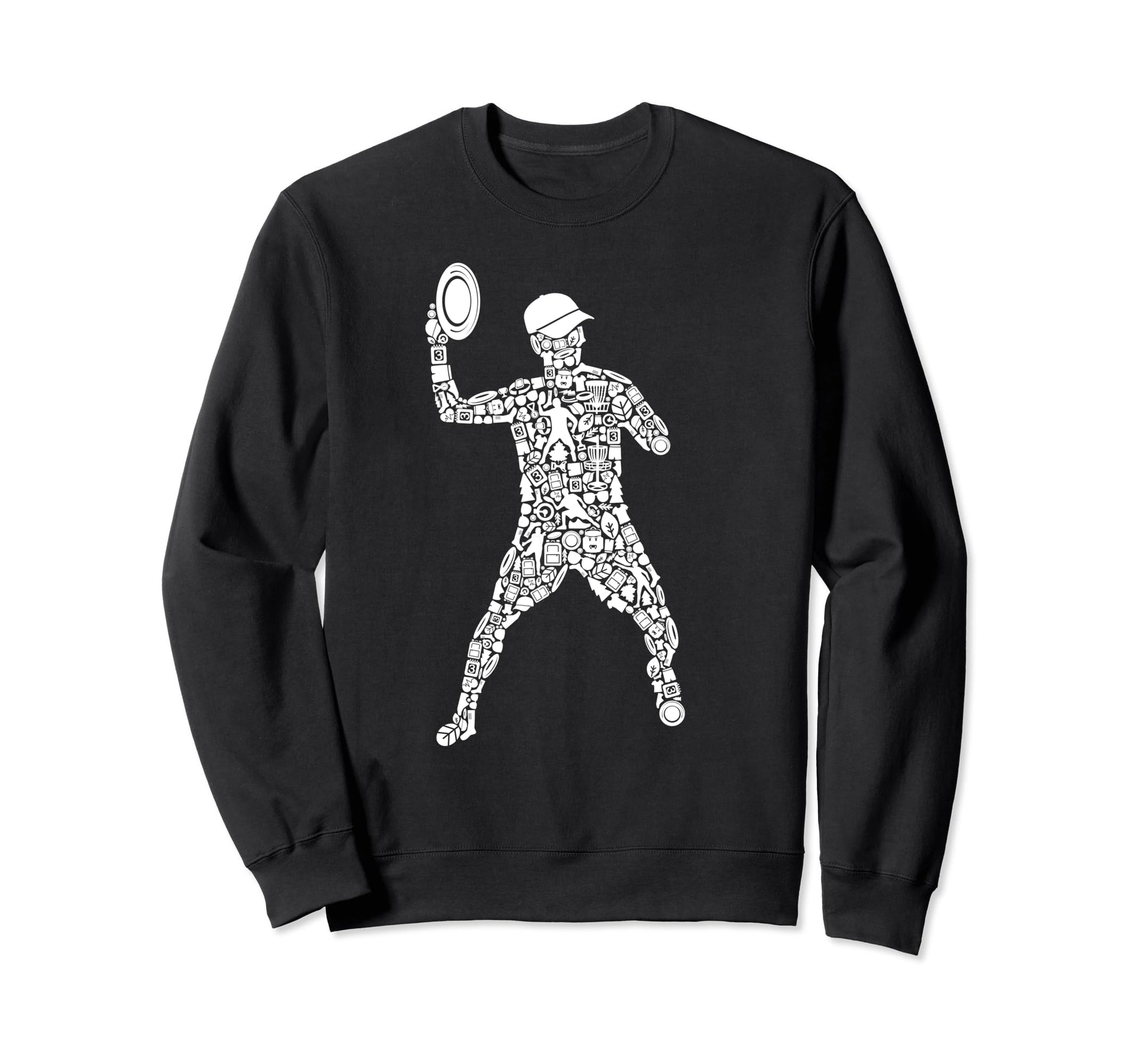 Funny Disc Golf Dad Frisbees Disc Sweatshirt - Minimalist Print Men Women - T-Shirt, Sweatshirt, Hoodie