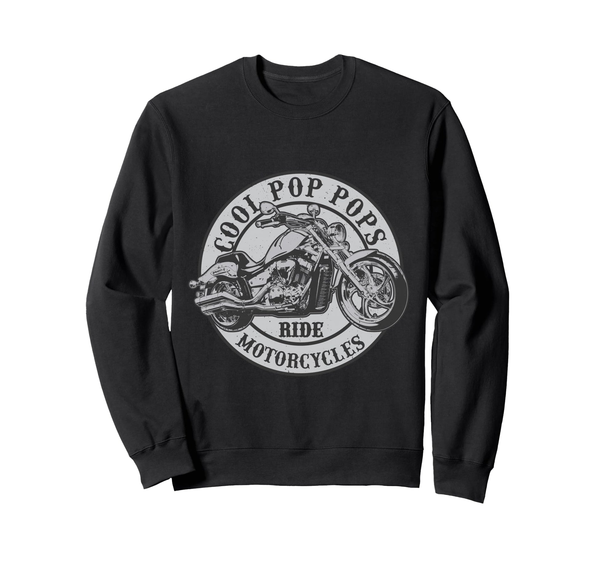 Pop Pop Ride Motorcycles Novelty Sweatshirt - Minimalist Print Unisex - T-Shirt, Sweatshirt, Hoodie