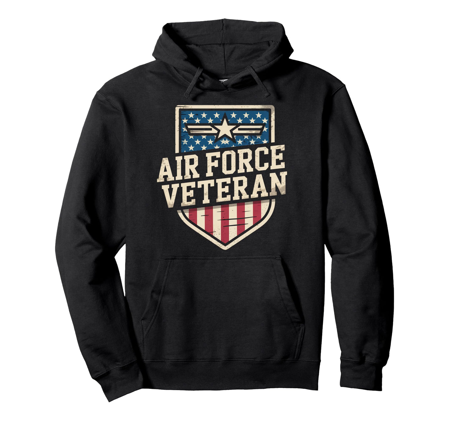 Air Force Veteran Us American Flag Dad Hoodie - Streetwear Style Men Women - T-Shirt, Sweatshirt, Hoodie