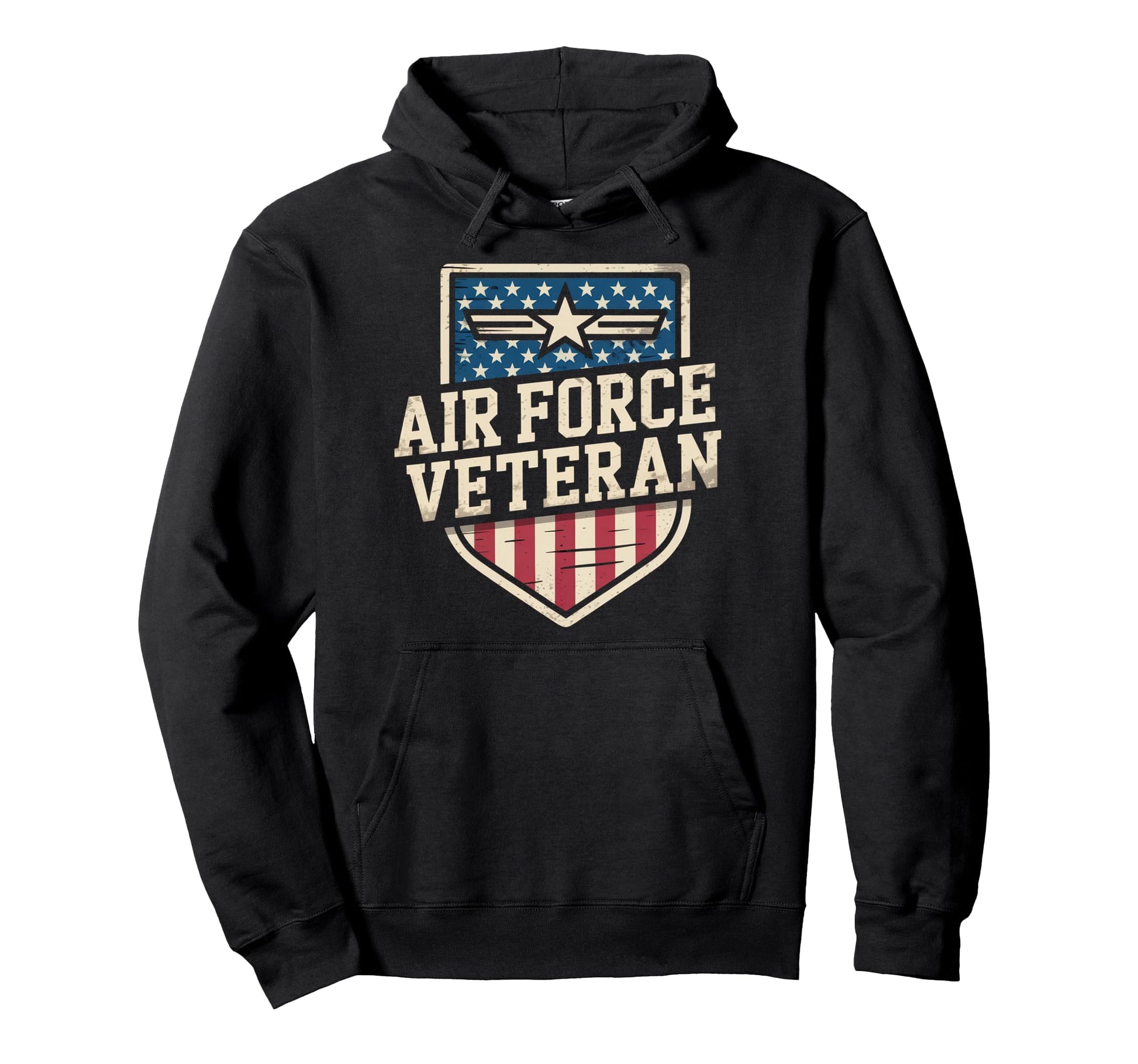 Air Force Veteran Us American Flag Dad Hoodie - Streetwear Style Men Women - T-Shirt, Sweatshirt, Hoodie