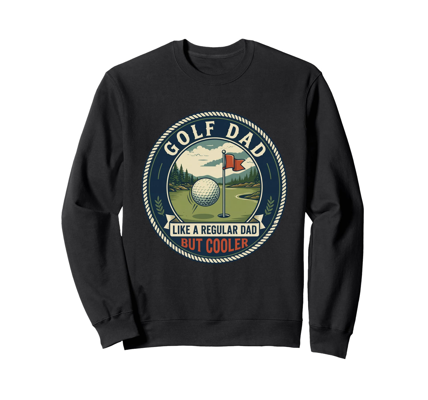 Golf Dad Player Golfer Fairway Sweatshirt - Minimalist Print Men Women - T-Shirt, Sweatshirt, Hoodie
