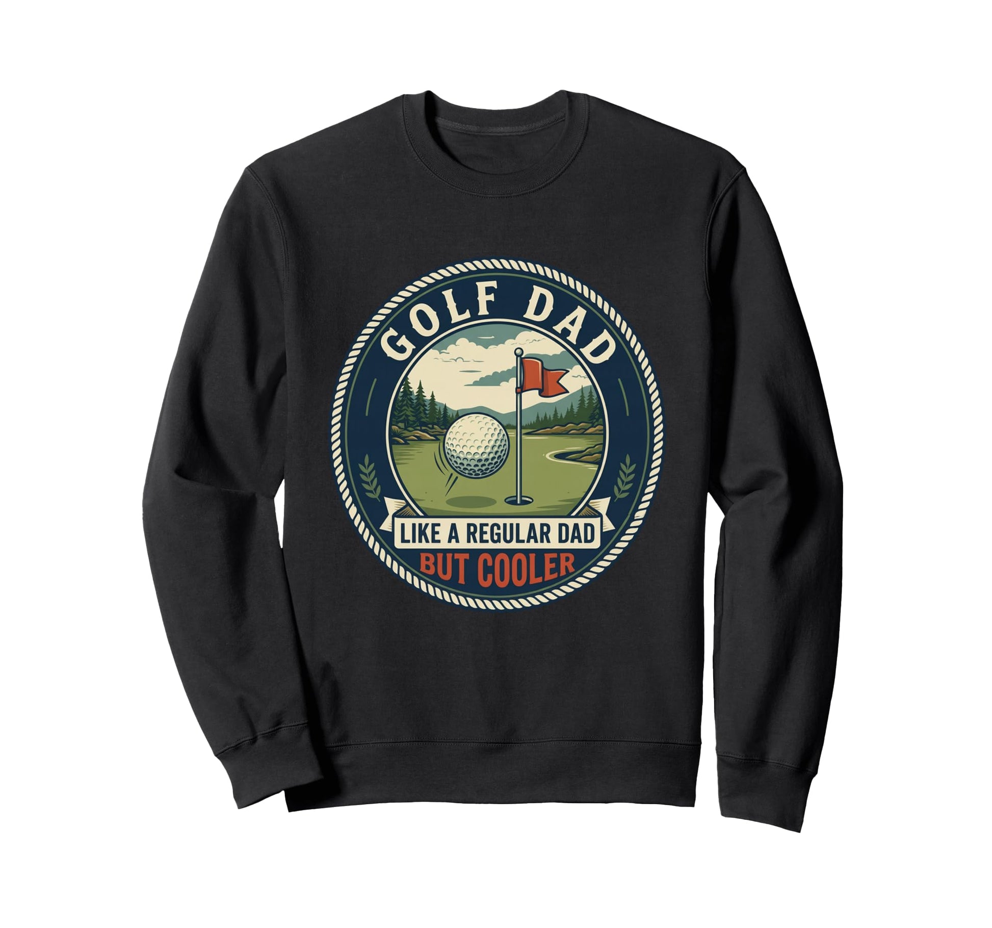 Golf Dad Player Golfer Fairway Sweatshirt - Minimalist Print Men Women - T-Shirt, Sweatshirt, Hoodie