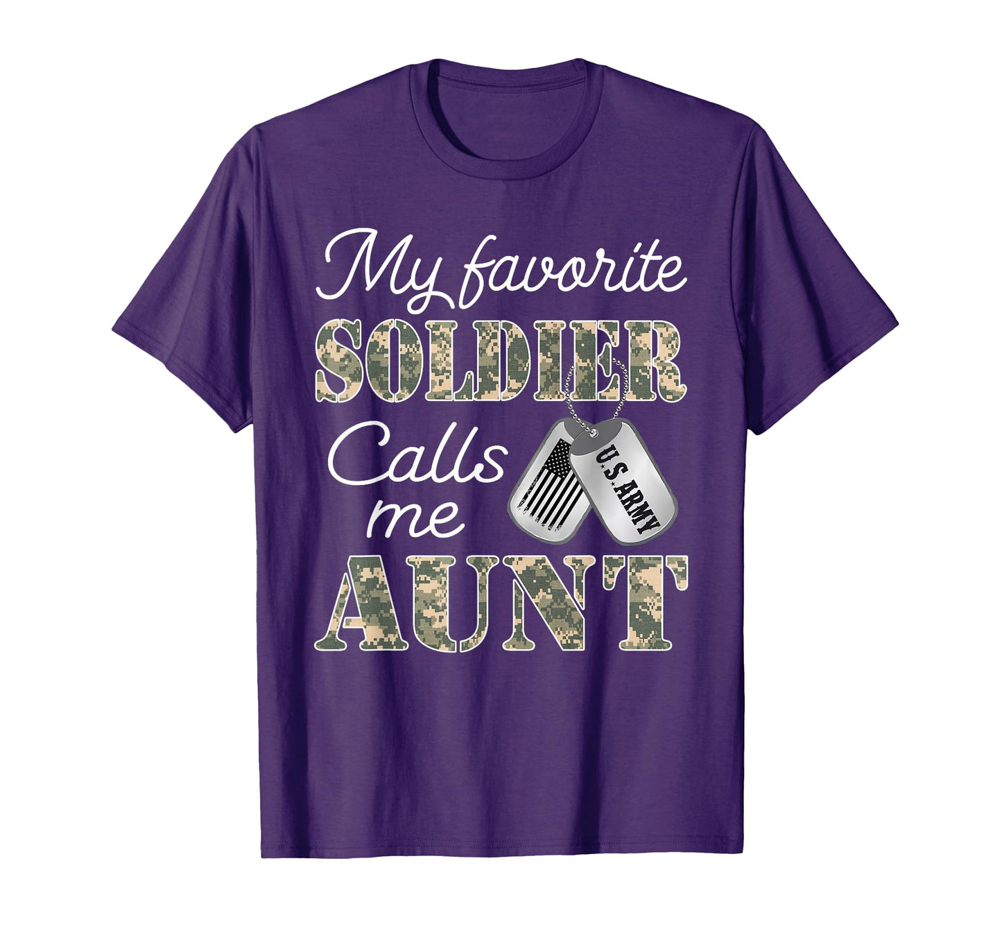 My Favorite Soldier Calls Me Aunt T-Shirt - Aesthetic Graphic for Adults - T-Shirt, Sweatshirt, Hoodie