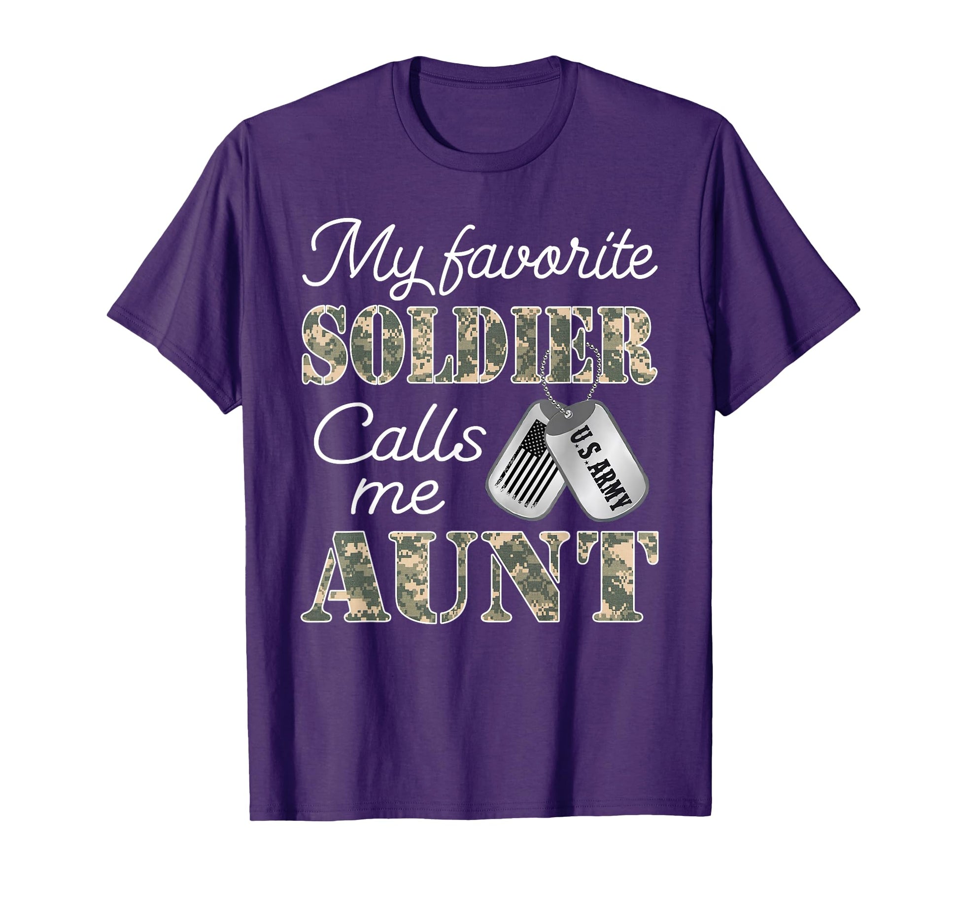 My Favorite Soldier Calls Me Aunt T-Shirt - Aesthetic Graphic for Adults - T-Shirt, Sweatshirt, Hoodie